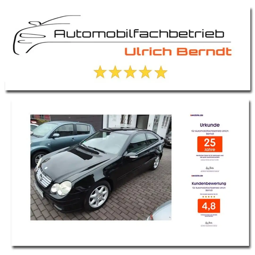 Mercedes-Benz C 180 - Inspektion 1606 €  inkl. TÜV neu Noir - 1