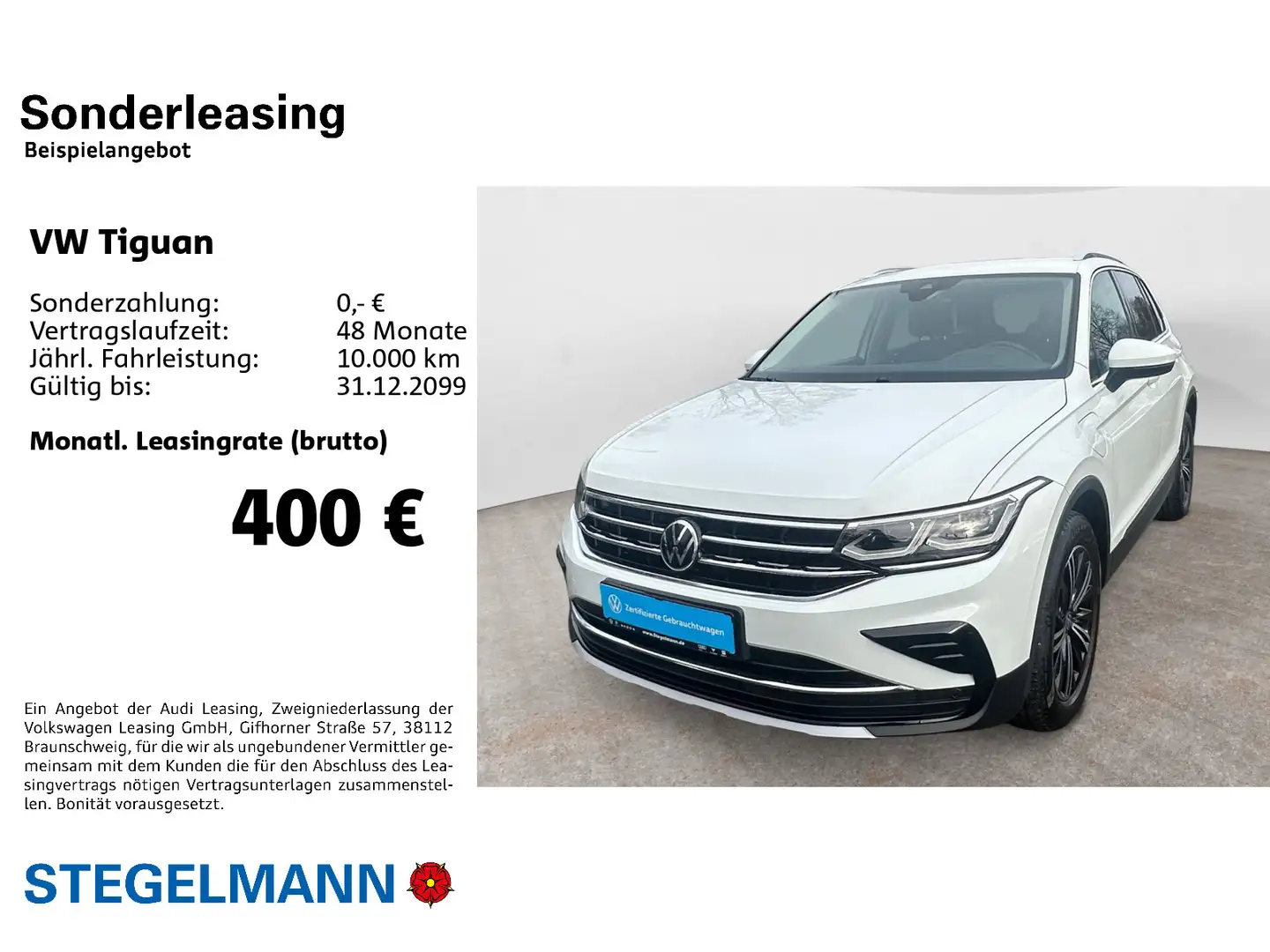 Volkswagen Tiguan 1.4 TSI DSG eHybrid Elegance *AHK*Matrix- Weiß - 2