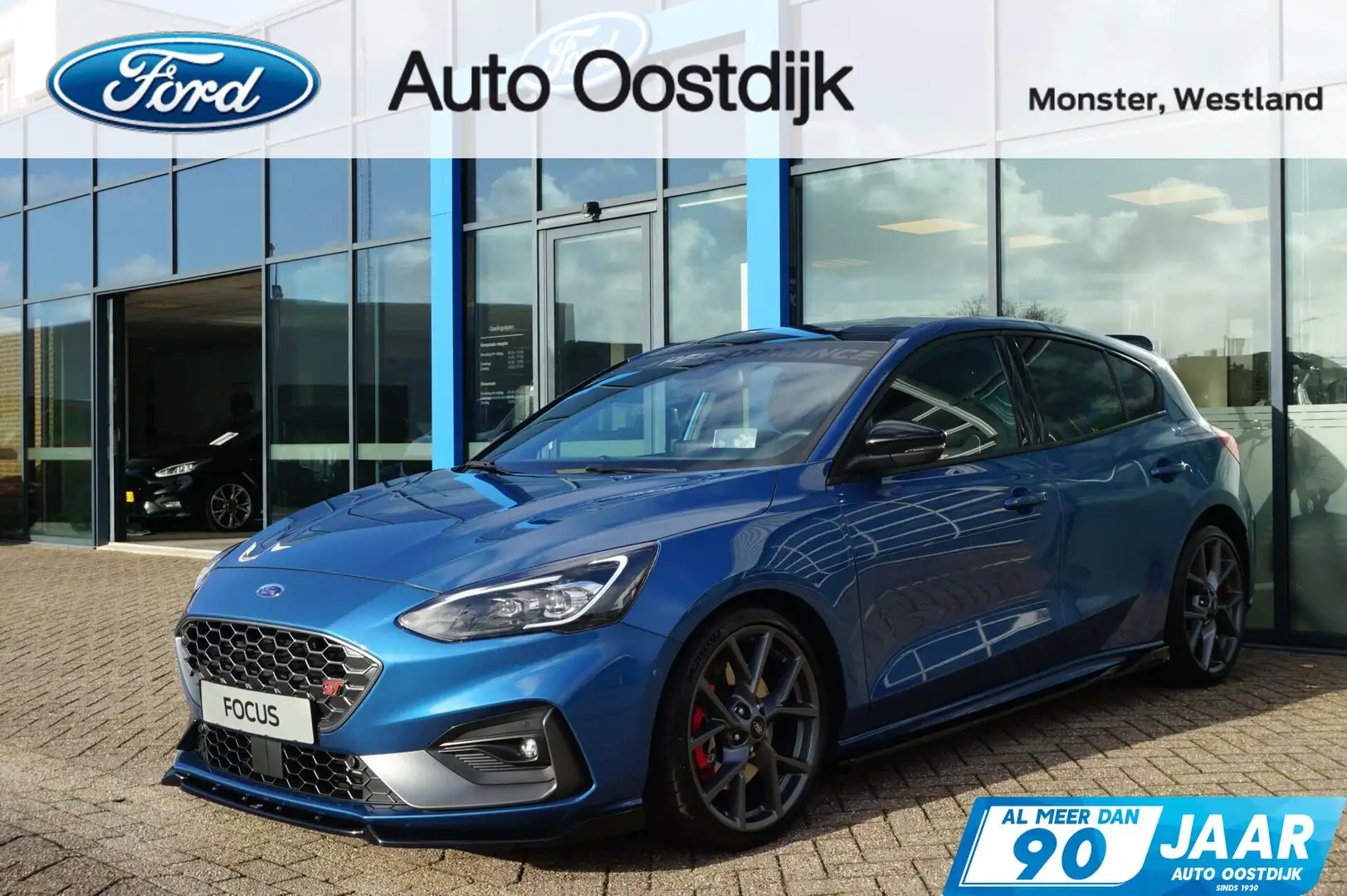 Ford Focus 2.3 EcoBoost ST-3 280PK Automaat Adaptieve Cruise Blue - 1