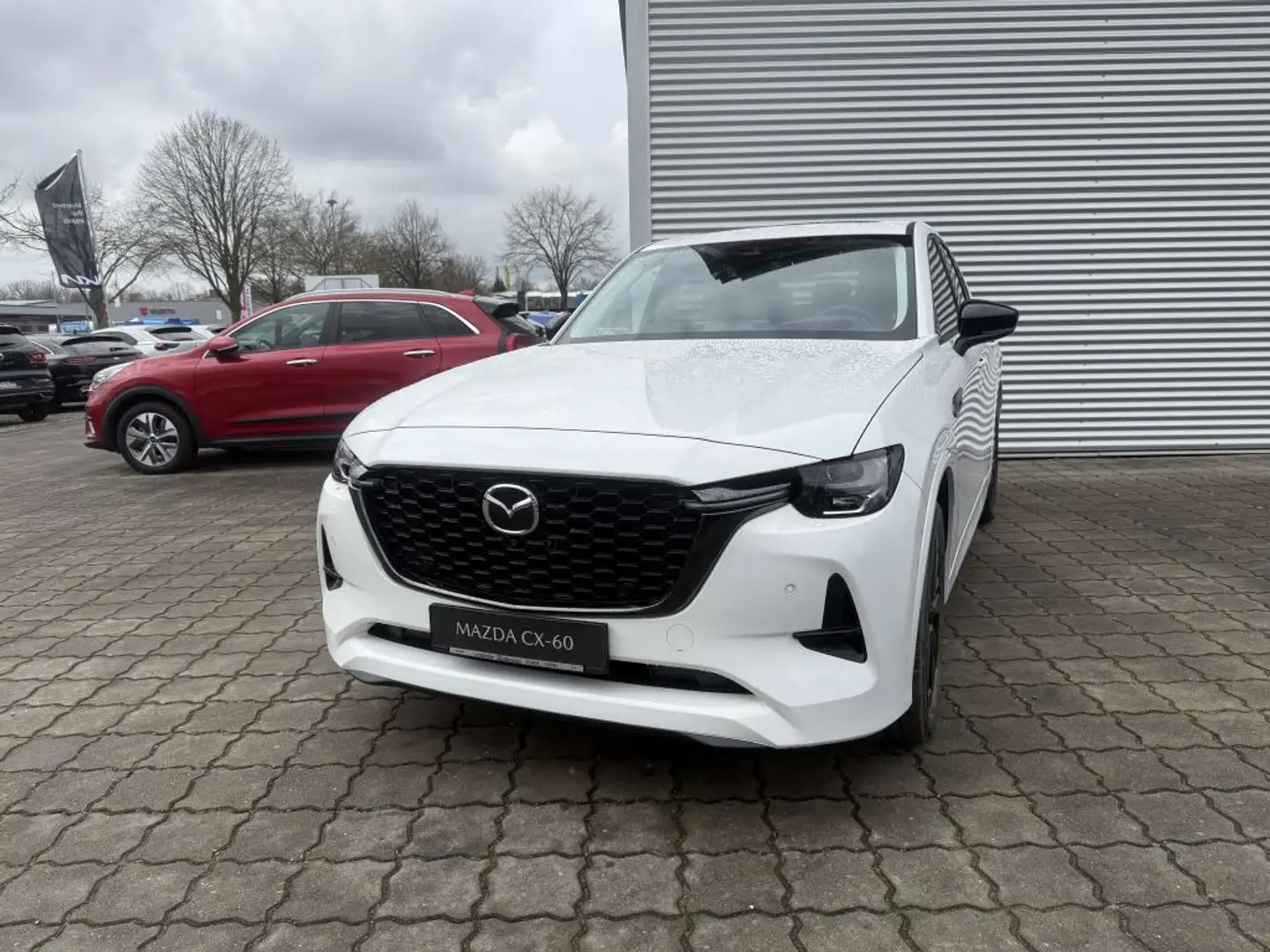 Mazda CX-60 e-SKYACTIV-D 254 M HYBRID AWD EXCLUSIVE-LINE Blanc - 1