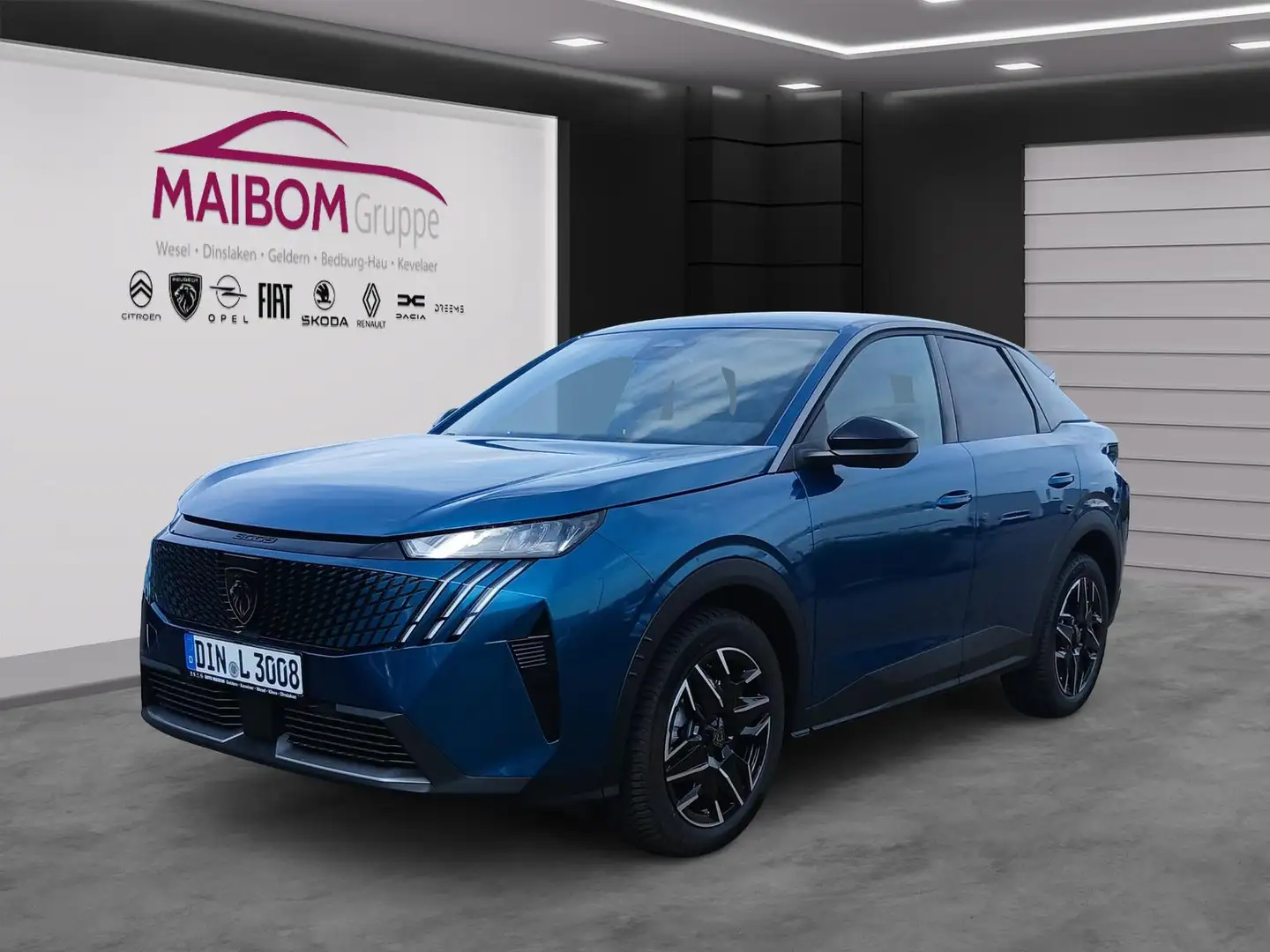 Peugeot 3008 Hybrid 136 Allure Bleu - 1