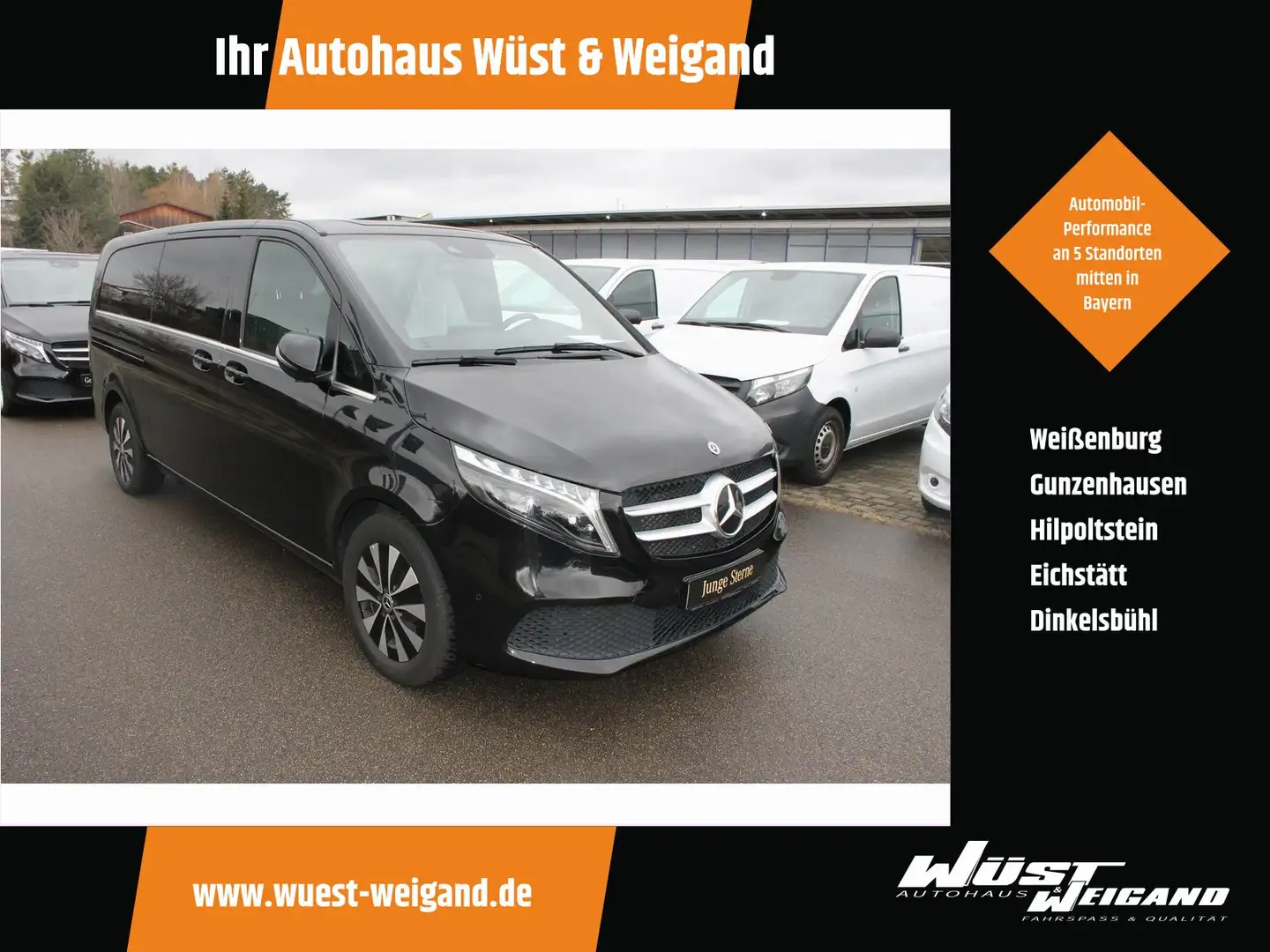 Mercedes-Benz V 300 d 4MATIC AVANTGARDE Extralang+MBUX+Standh+ Noir - 1