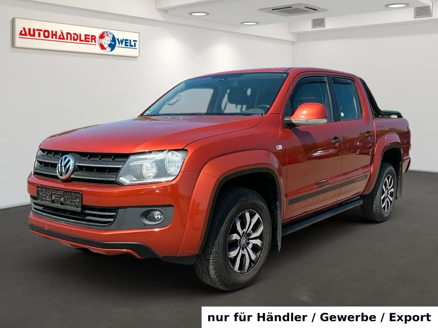 Volkswagen Amarok Dbl.Cab 2.0TDI 4x4 AT Leder AHK AAC Navi Portocaliu - 1