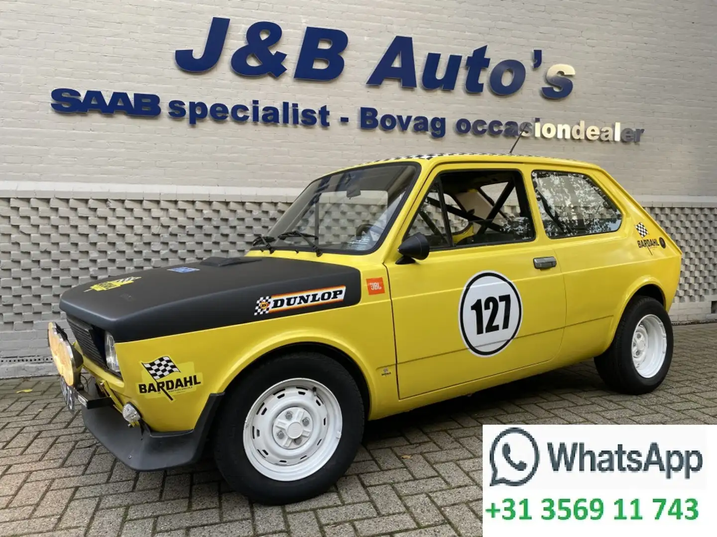 Fiat 127 1300 Sport motor met 5 versnellingsbak 'Rally look Yellow - 1