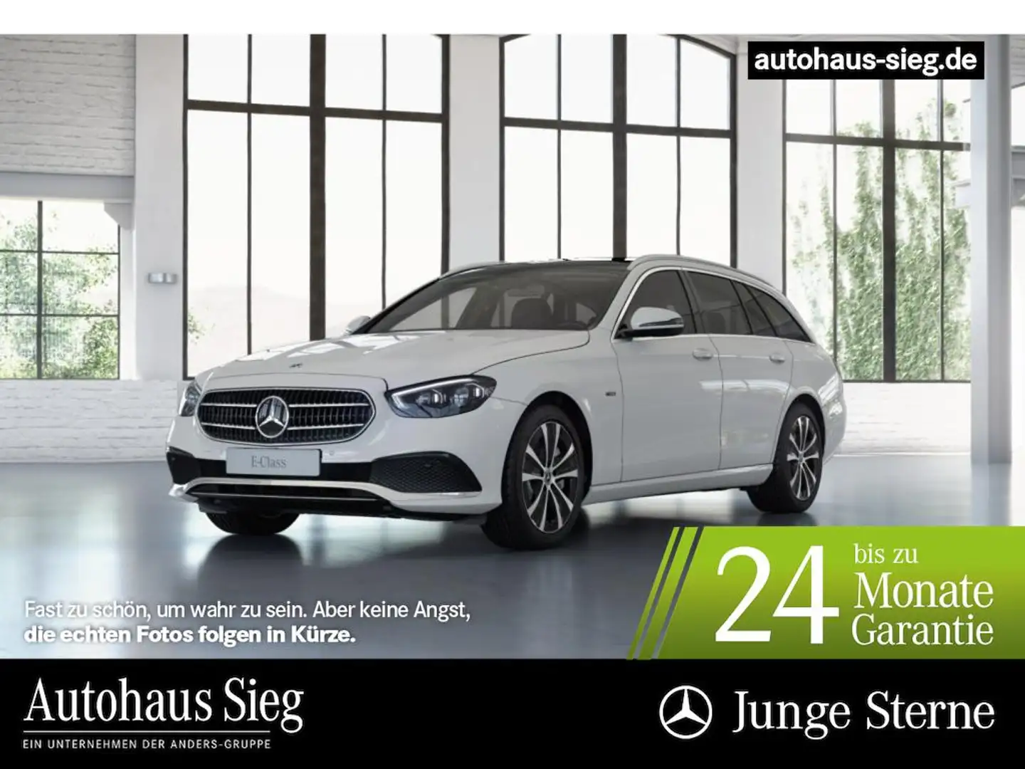Mercedes-Benz E 300 de 4M T Avantgarde+MBUX+Pano+Distr+AHK+Kam Weiß - 1