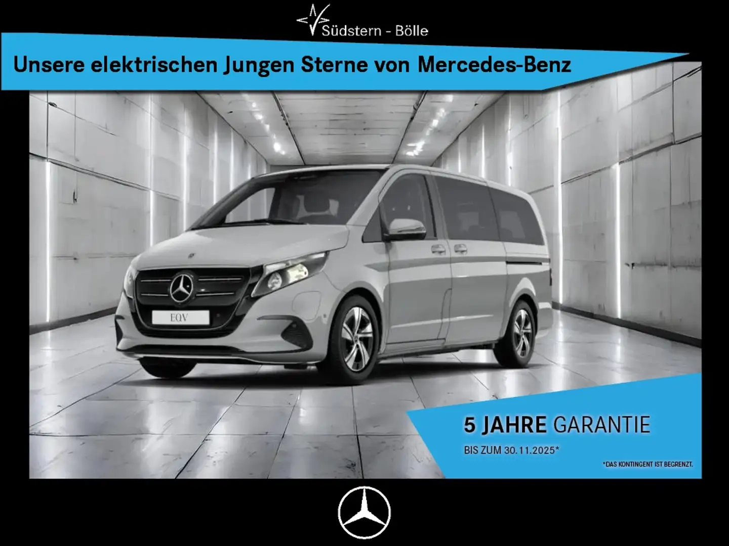 Mercedes-Benz EQV 300 DISTRO+MBUX+2*KLIMA+KAMERA+NAVI+DAB+7-SI Grau - 1