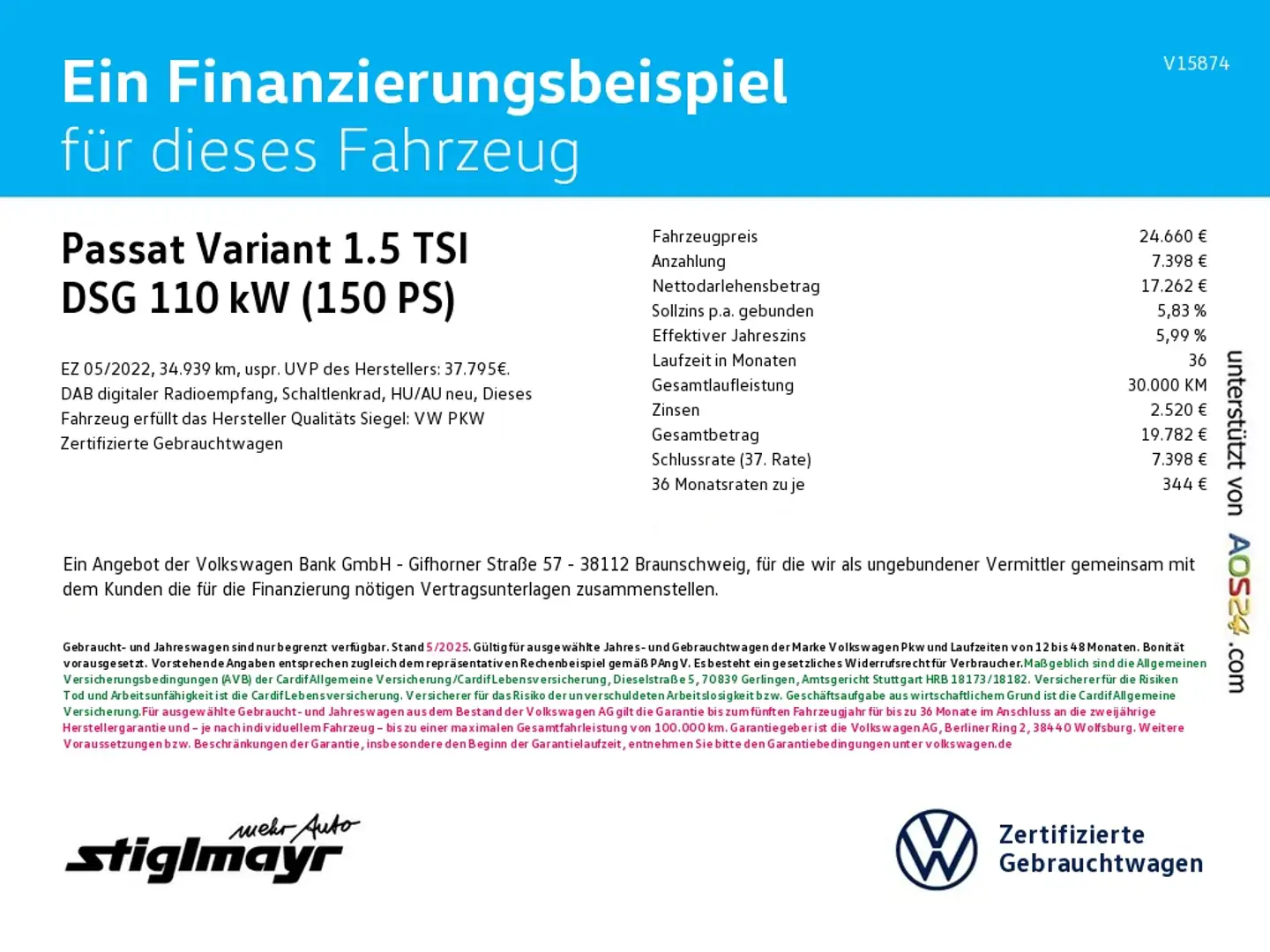 Volkswagen Passat Variant 1.5 TSI DSG KAMERA+LED+NAVI+SITZH Gris - 2