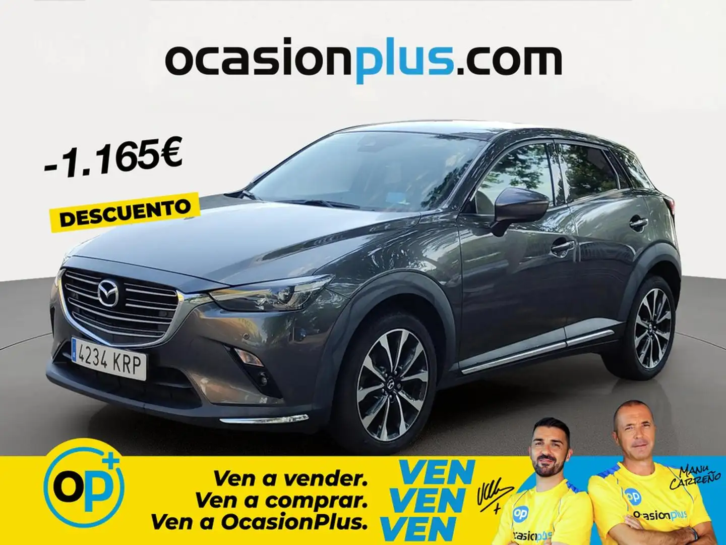 Mazda CX-3 1.8 Skyactiv-D Zenith 2WD 85kW Gris - 1