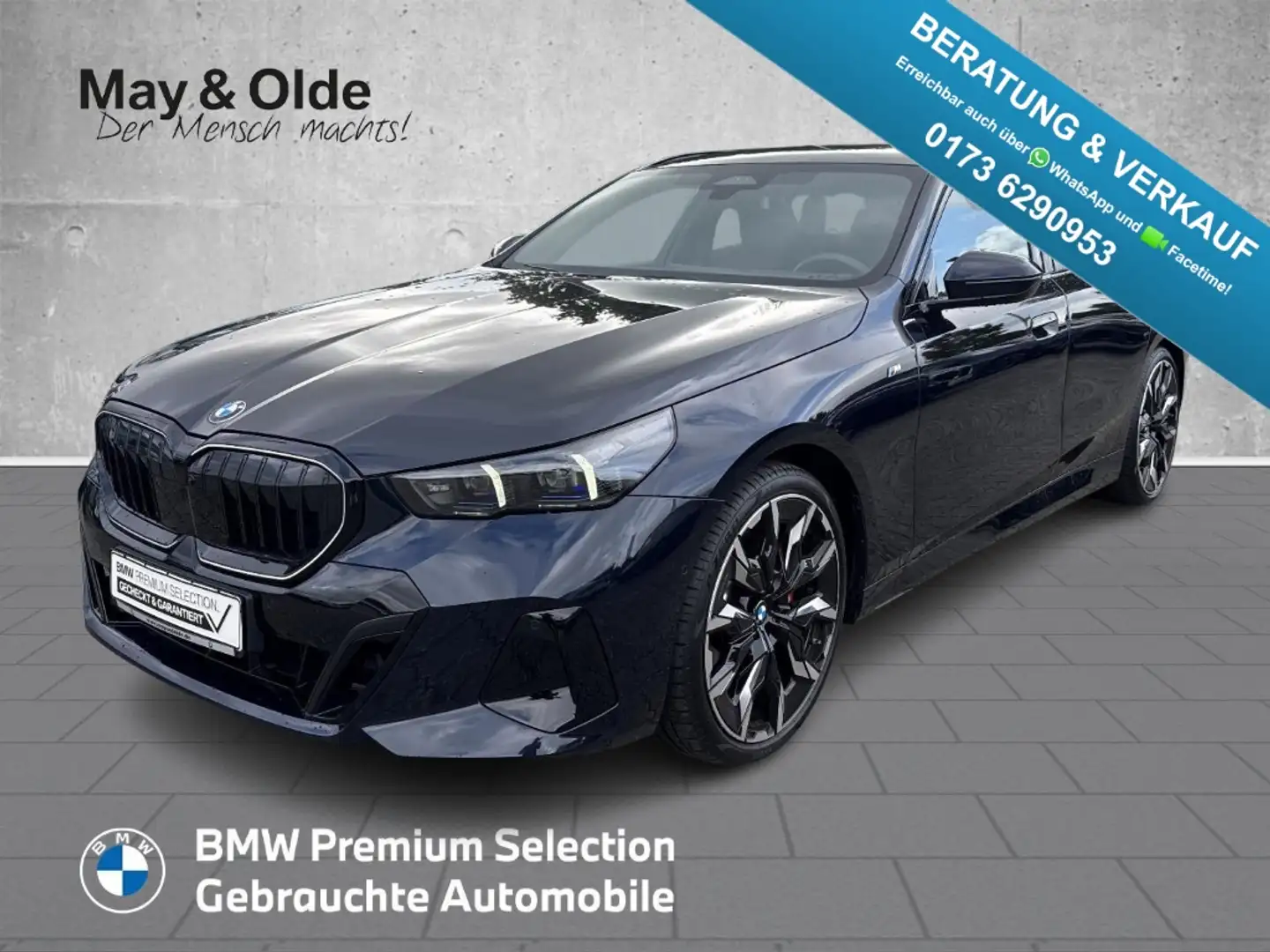 BMW 520 i Touring M Sport Pro Pano HuD 360° ACC AHK Schwarz - 1