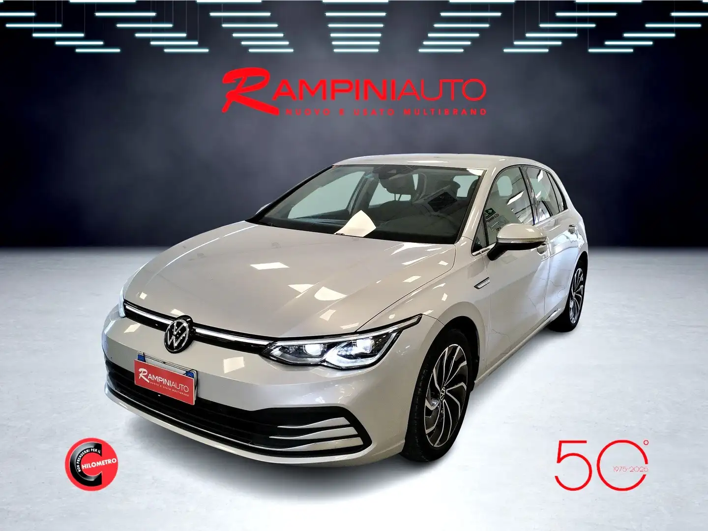 Volkswagen Golf 1.5 TGI DSG Style 130 Cv Pronta Consegna km 76.000 Argent - 2
