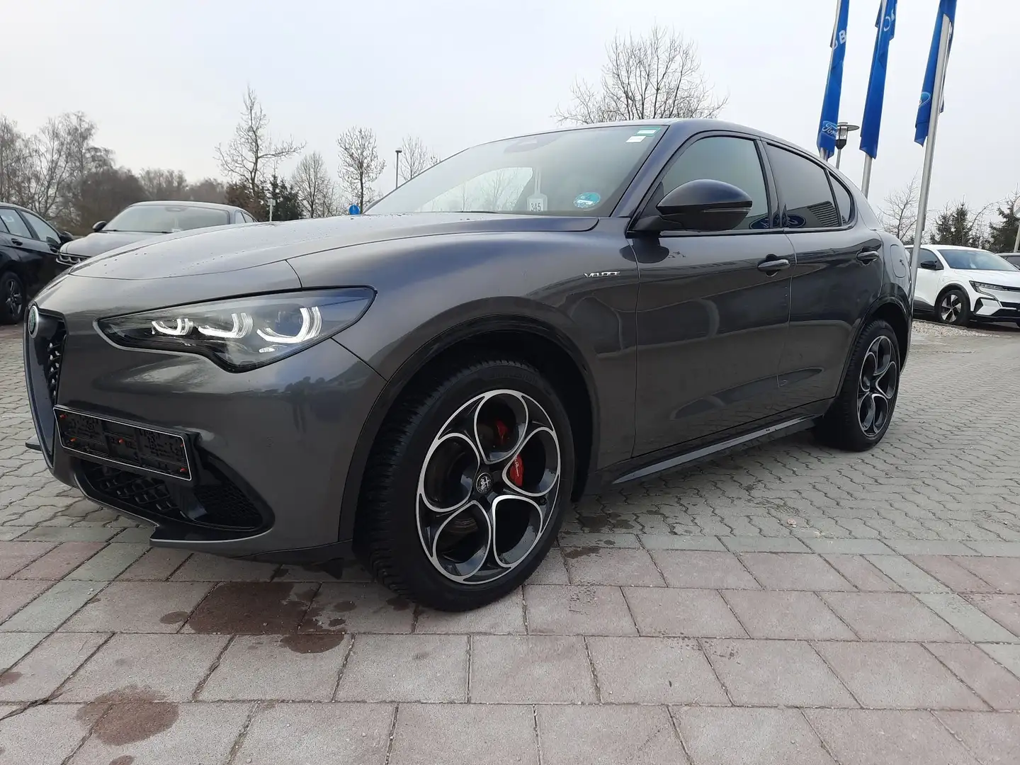 Alfa Romeo Stelvio 2.2 JTDM Veloce Q4 ACC Kamera LED Leder Gris - 2