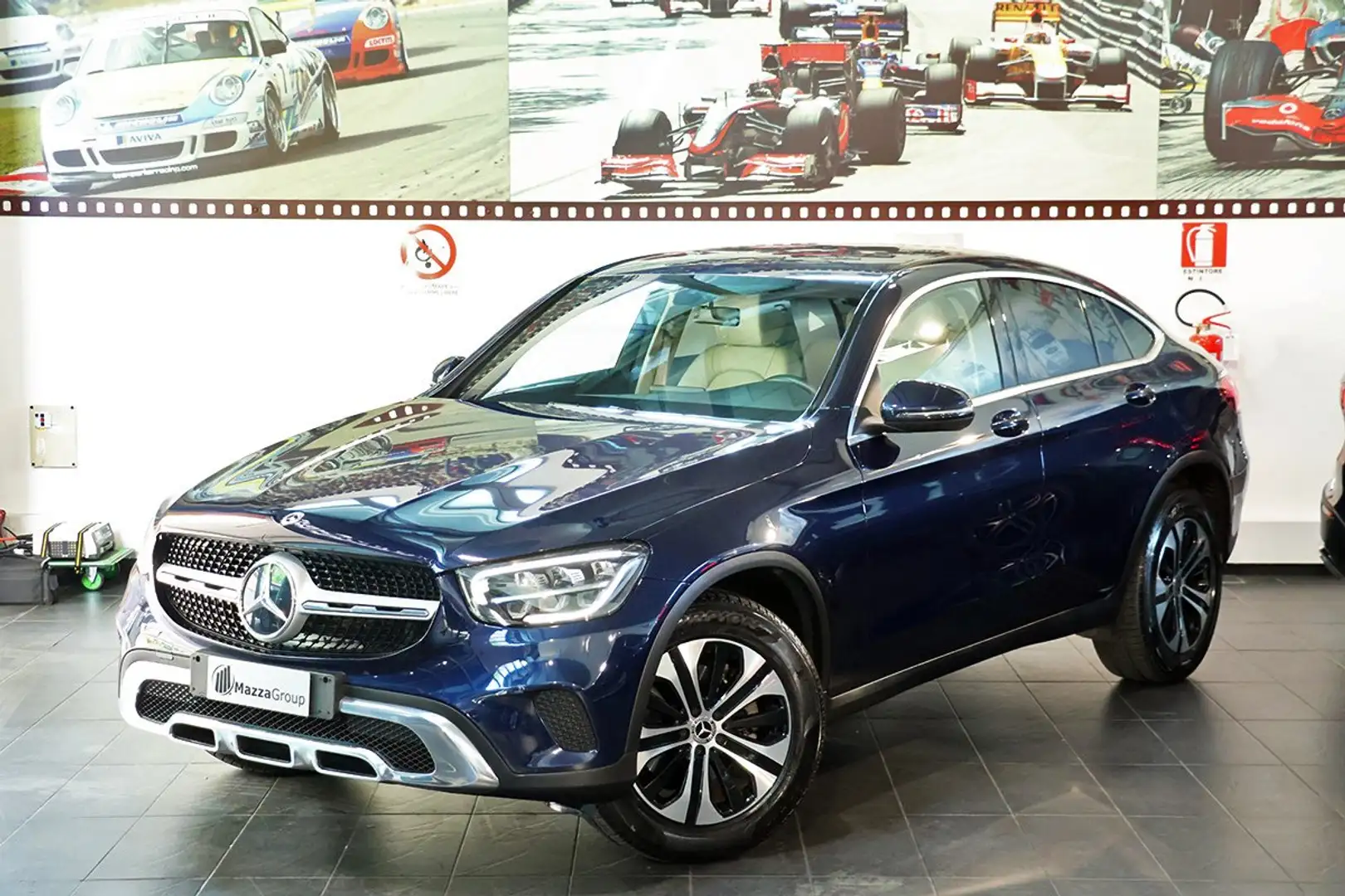 Mercedes-Benz GLC 220 d 4Matic Coupé Business - PELLE BEIGE/MEMORY Blu/Azzurro - 1