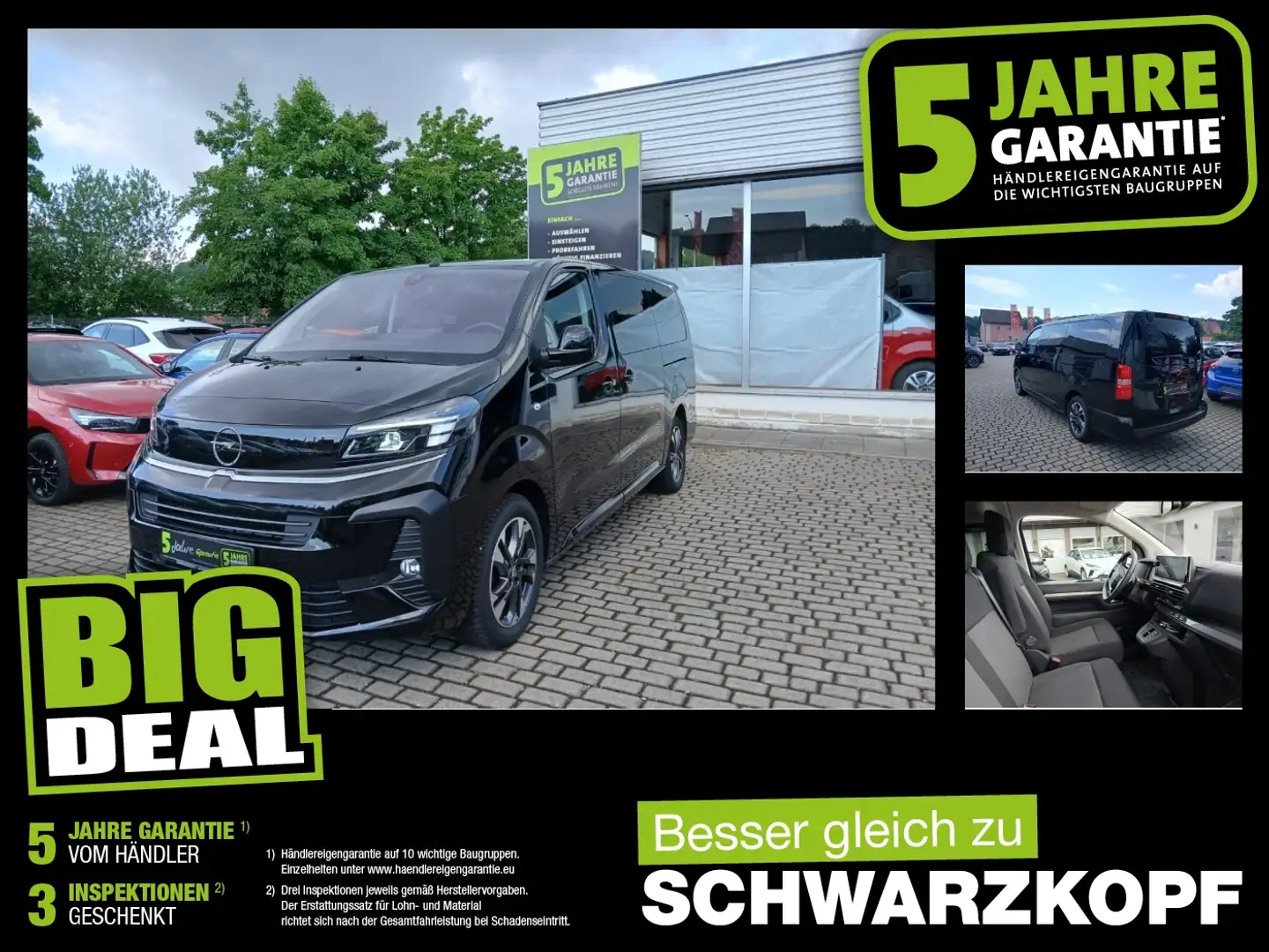 Opel Zafira Life 2.0D Lenkradheizung,Navi,Parkpilot Schwarz - 1