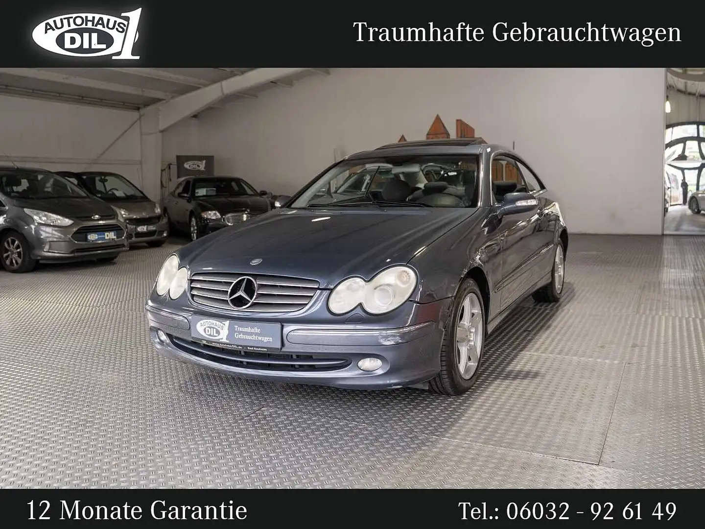 Mercedes-Benz CLK 200 K*TÜV NEU* *S-DACH*SHZ*KLIMA* Azul - 1