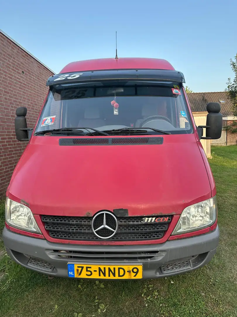 Mercedes-Benz Sprinter buscamper Piros - 1