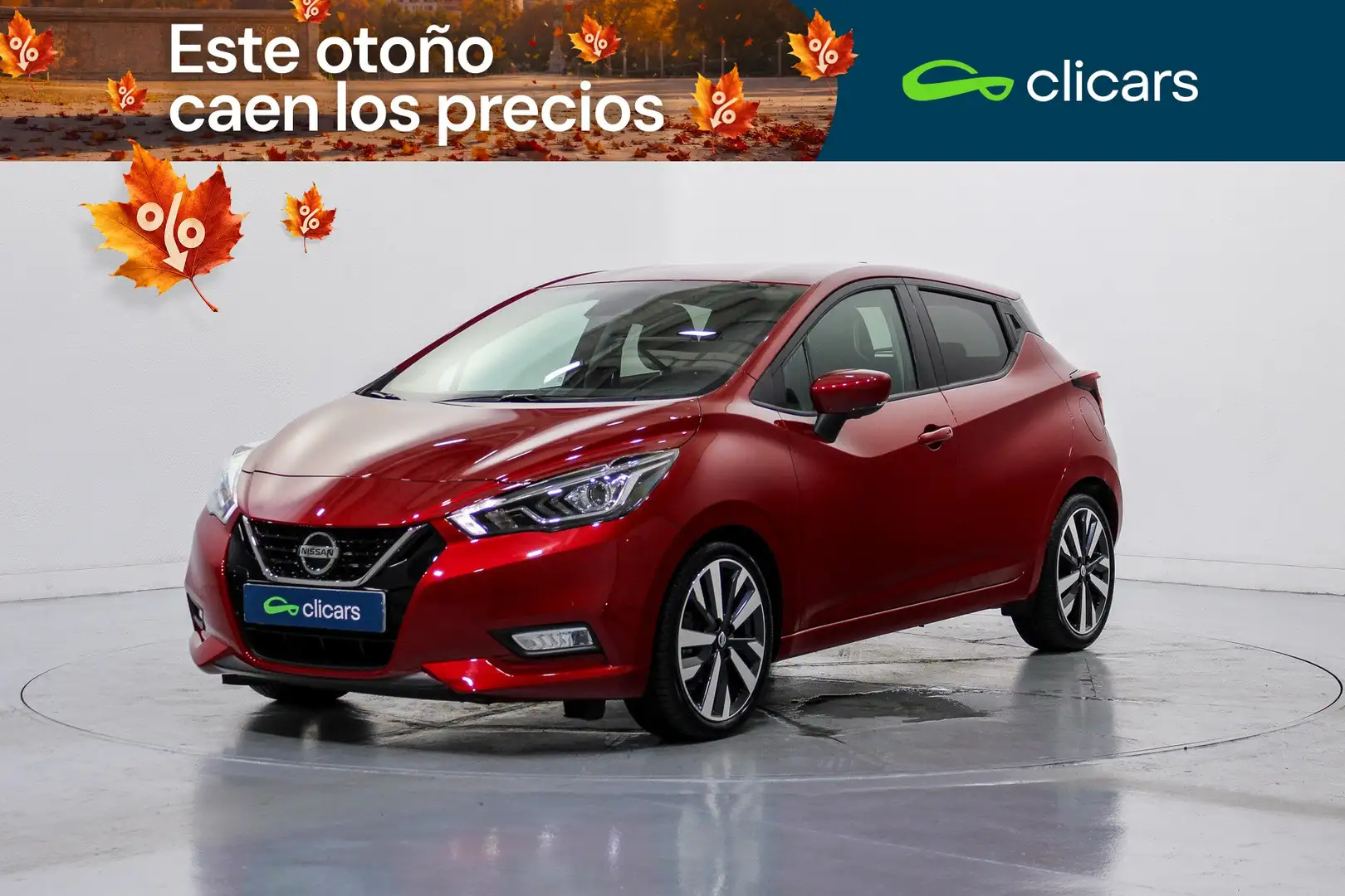 Nissan Micra IG-T Tekna CVT 100 Rojo - 1