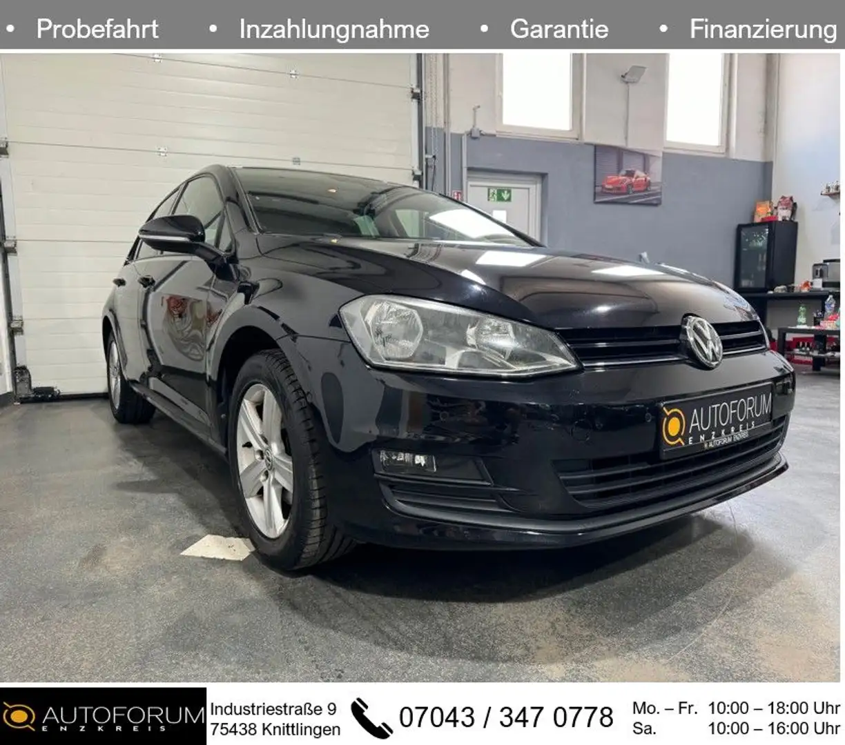 Volkswagen Golf 1.4 TSI DSG BMT *AHK*PDC* Schwarz - 1
