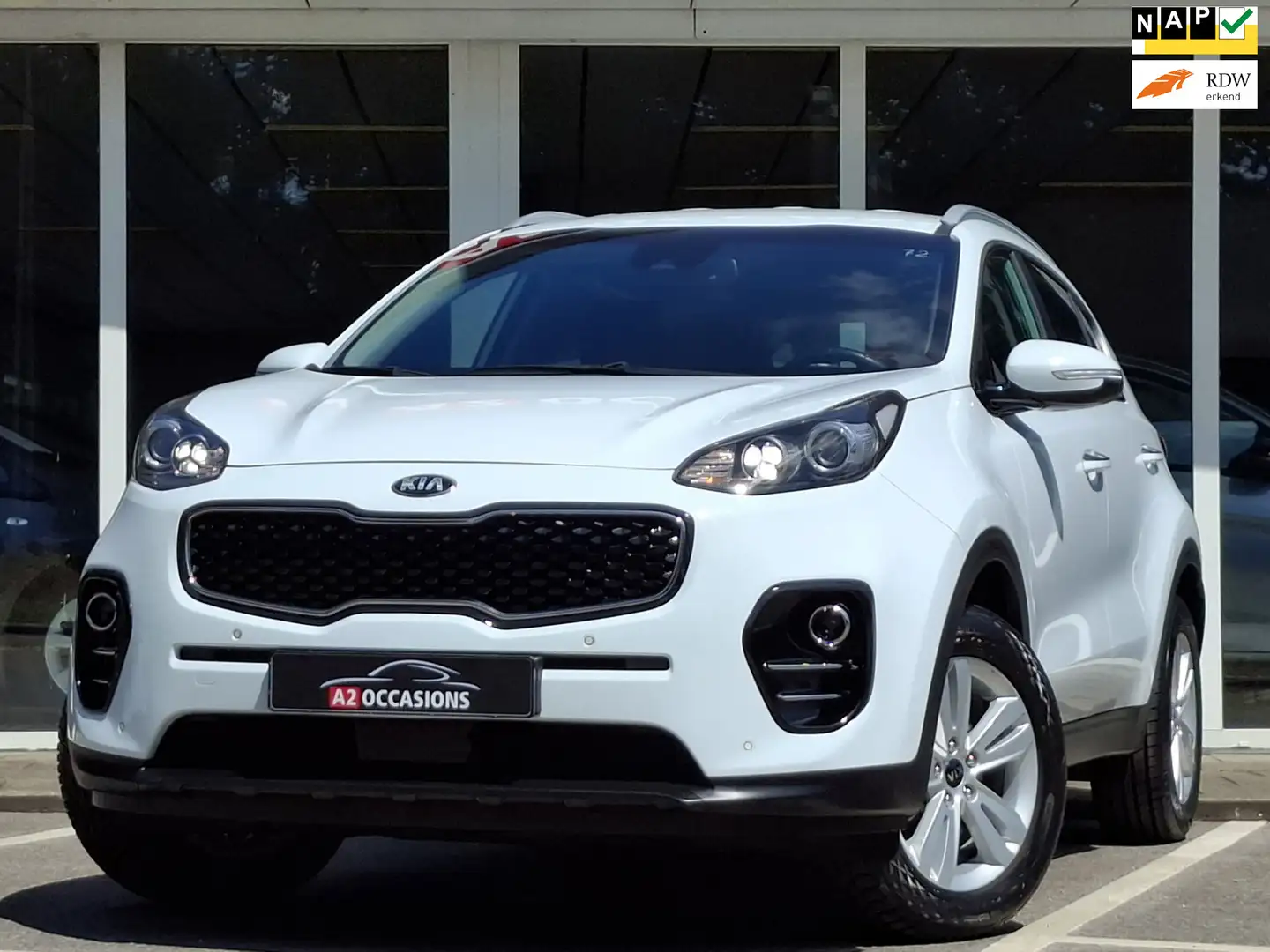 Kia Sportage 1.6 GDI Cruise/Camera/Navi/Bluetooth/Stoelverwarmi Blanc - 1
