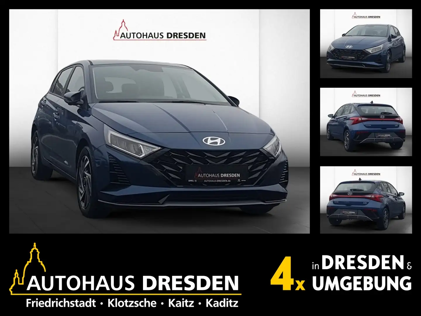 Hyundai i20 1.0 T-GDI Trend *LED*NAVI*4xSHZ*KAM Bleu - 1