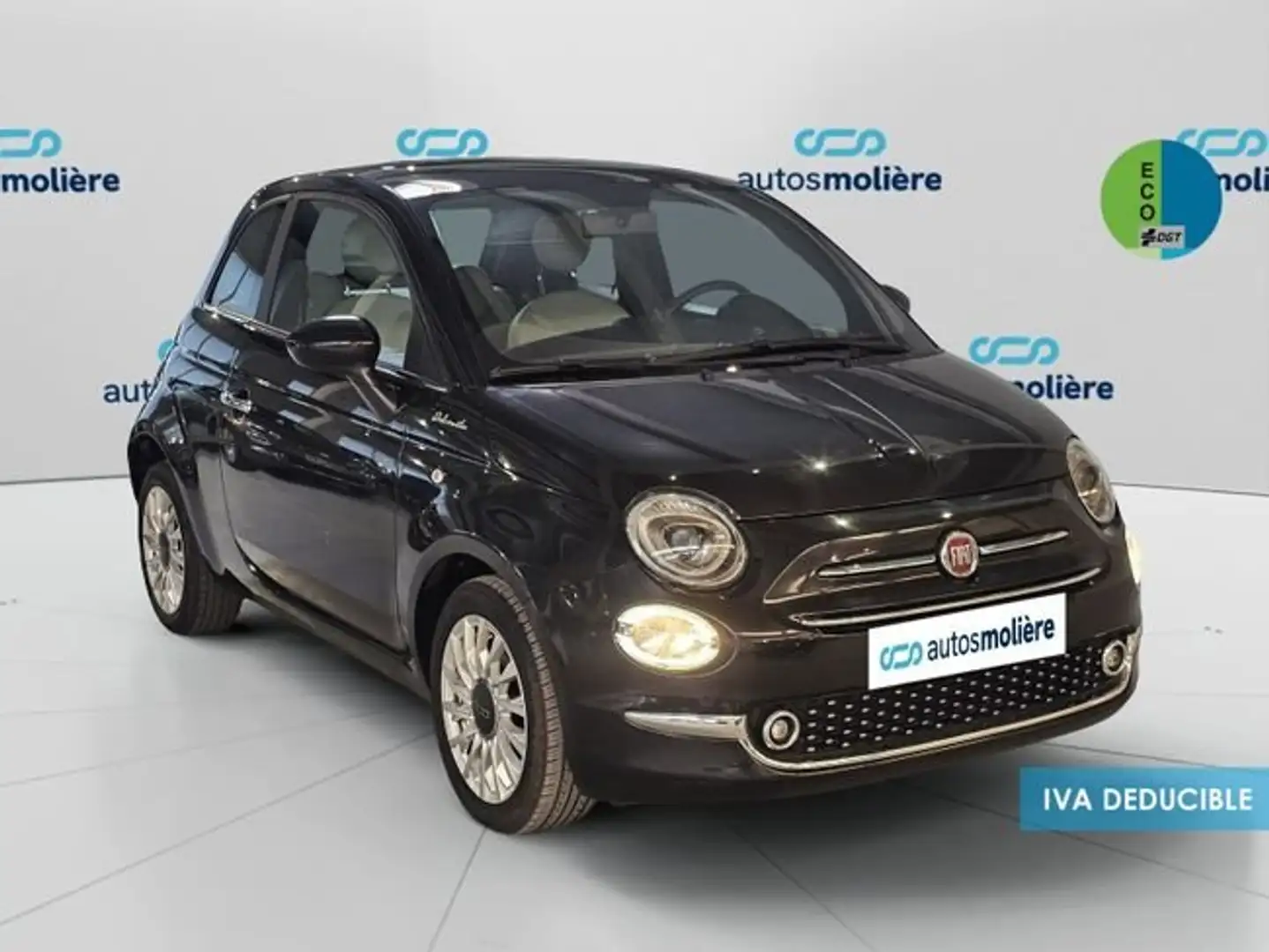 Fiat 500 1.0 Hybrid Dolcevita 52kW Noir - 2