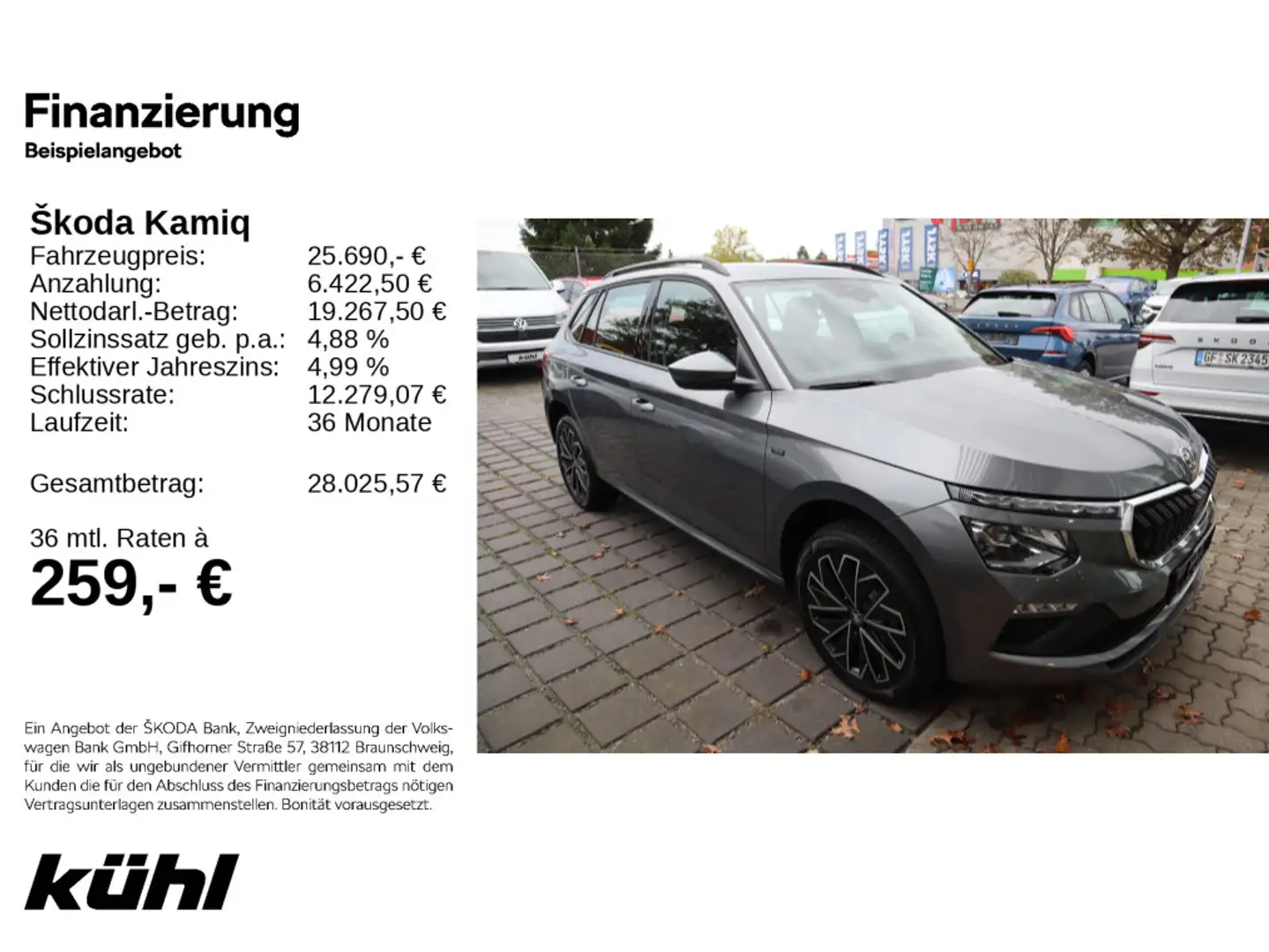 Skoda Kamiq 1.0 TSI DSG Tour Grau - 1