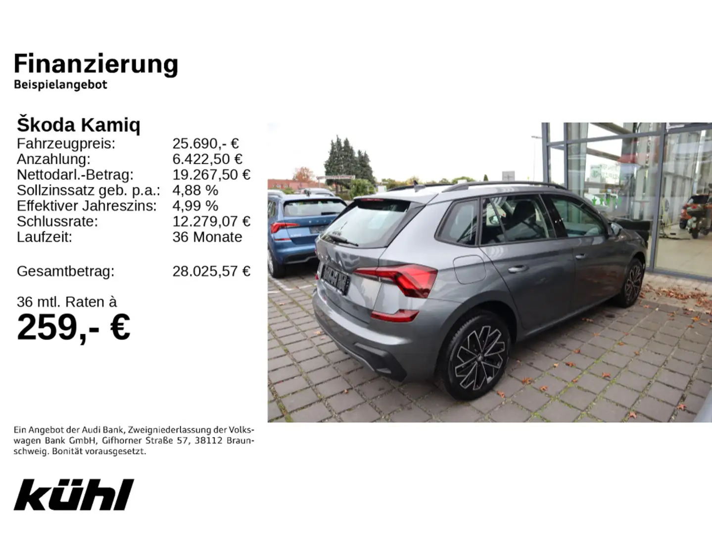Skoda Kamiq 1.0 TSI DSG Tour Grau - 2