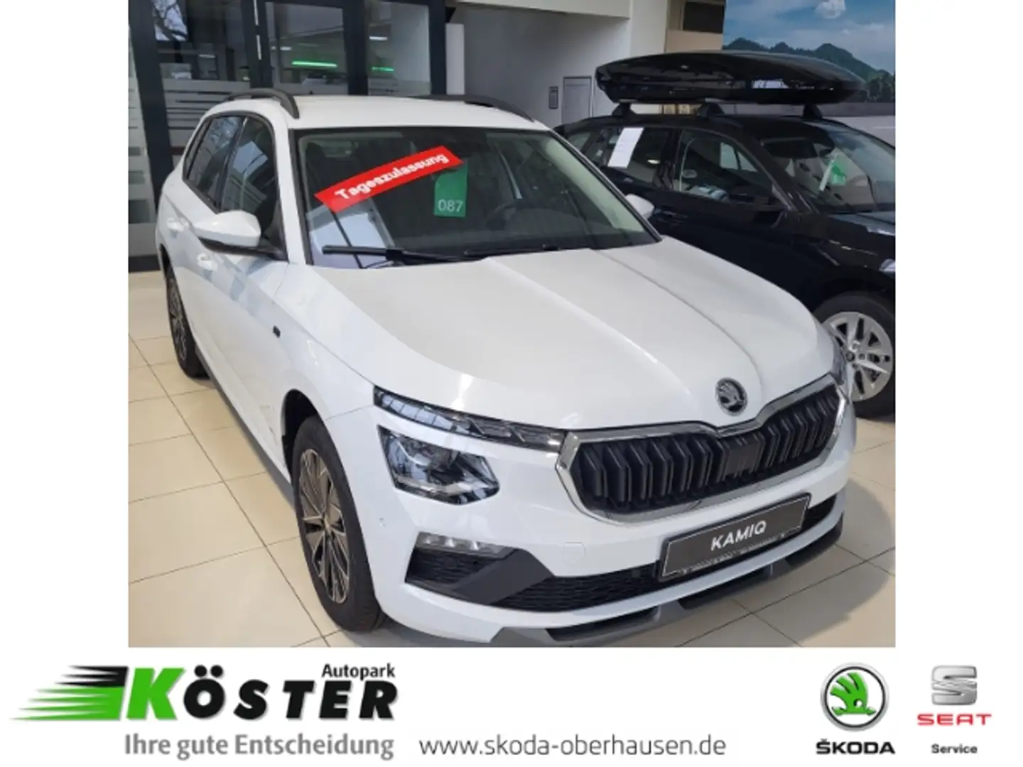 Skoda Kamiq Drive 1.5 TSI 7 Gang DSG AHK*ACC*NAV*LED*SHZ Blanc - 1