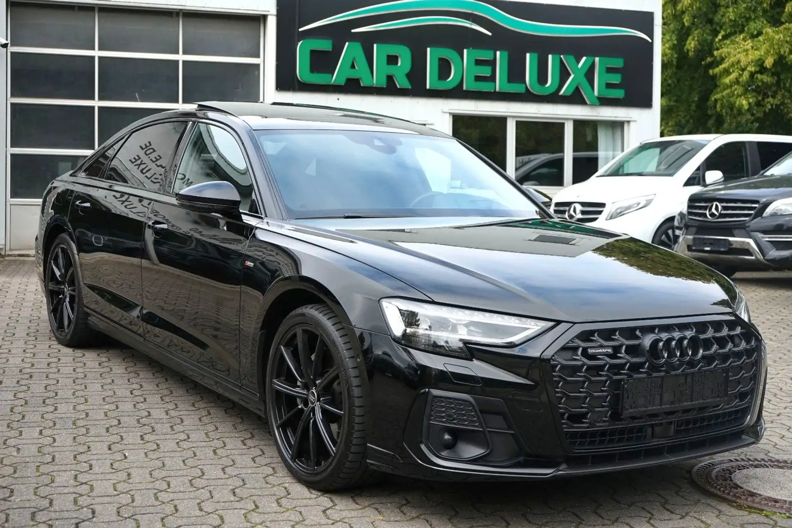 Audi A8 50 TDI quattro LANG*S-LINE+BLACK*PANO*RAUTE* Schwarz - 1