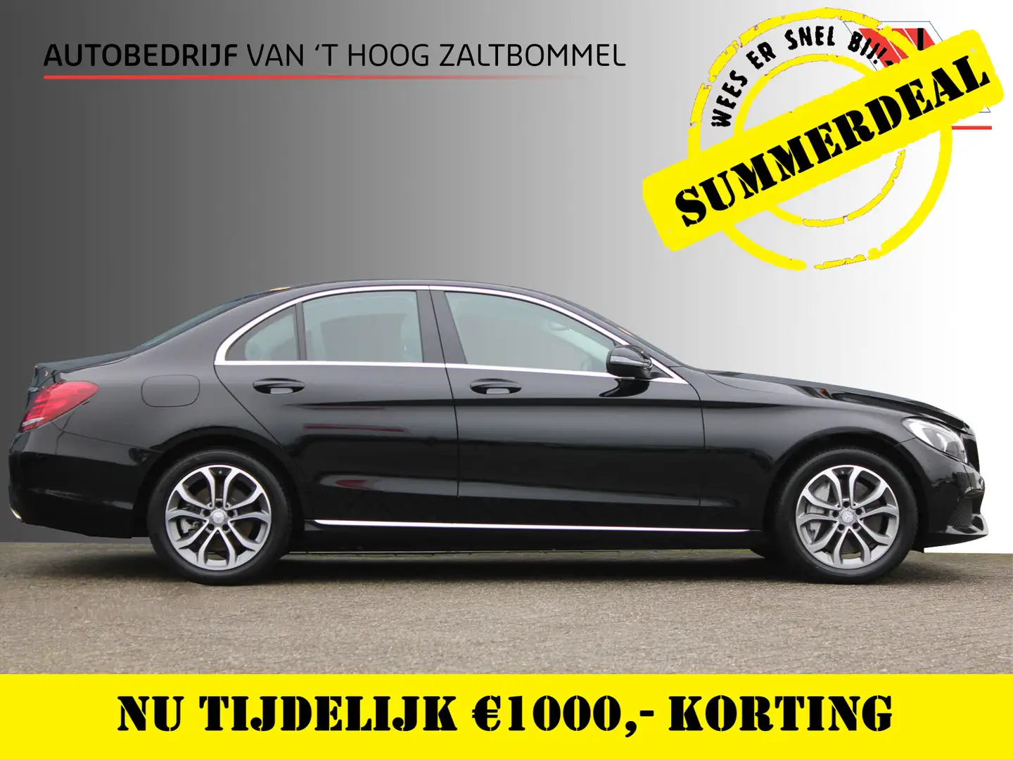 Mercedes-Benz C 350 350e Avantgarde NAVI CAMERA LUCHTVERING TREKHAAK Zwart - 1