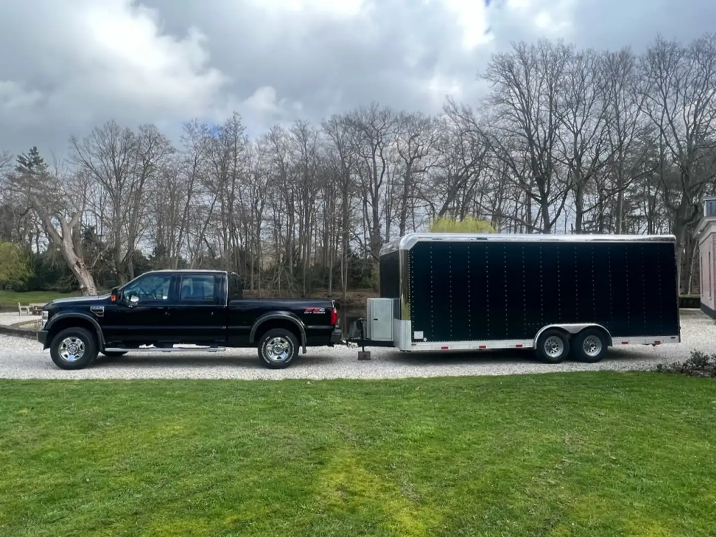Ford RACE AUTOTRANSPORTER Design 2 lader #UNIEK Negro - 1