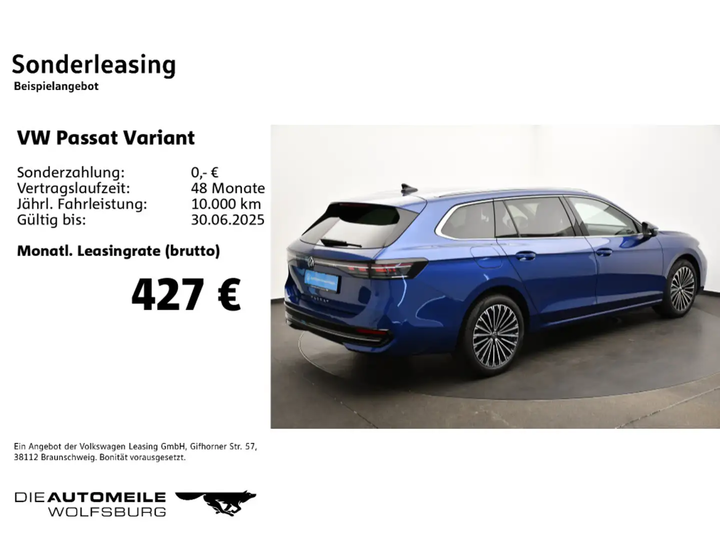 Volkswagen Passat Variant 2.0 TDI DSG Elegance neues Modell Blau - 2