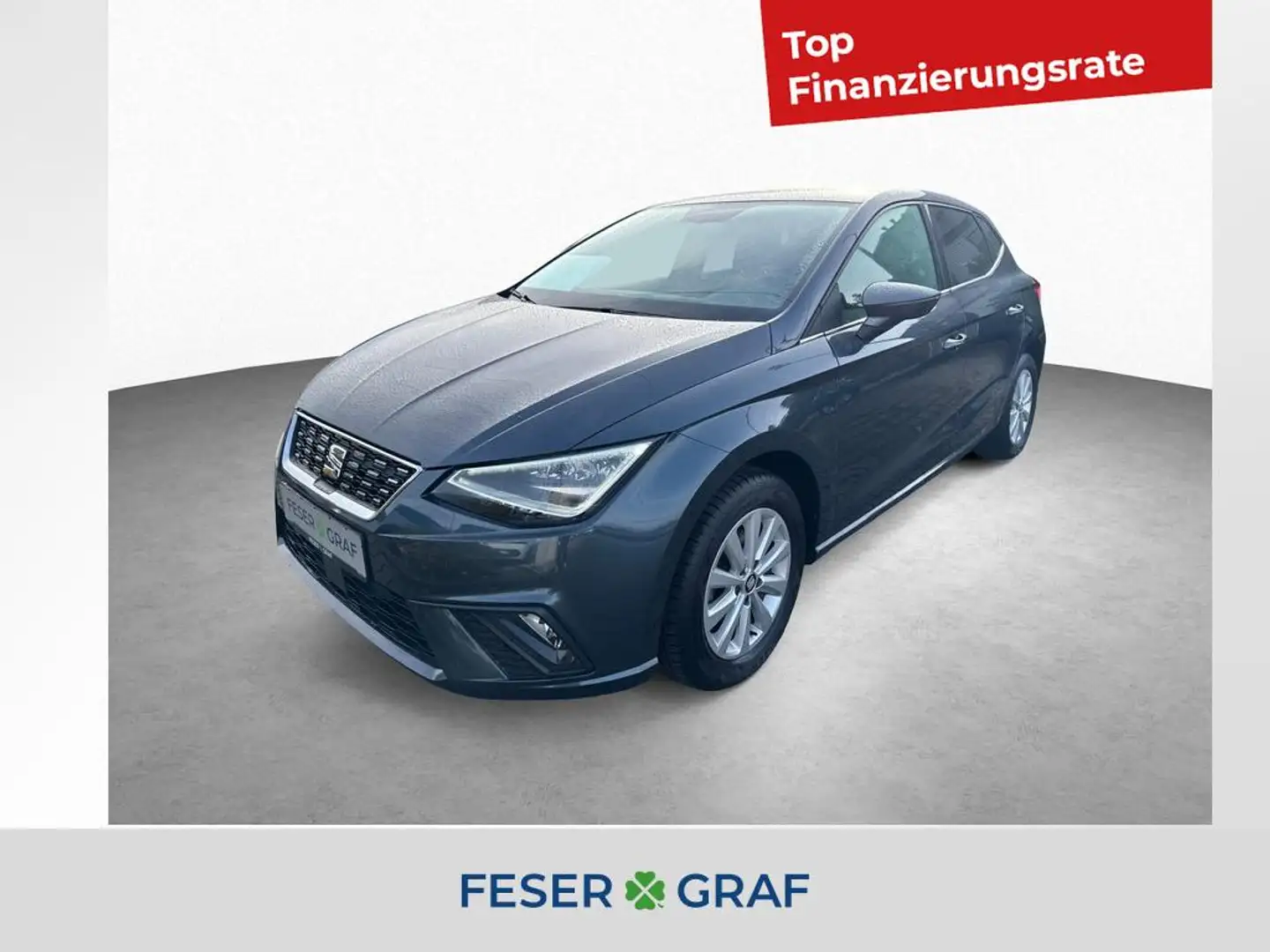 SEAT Ibiza XCELLENCE 1.0 TGI ERDGAS LED KAMERA NAVI SHZ Grau - 1