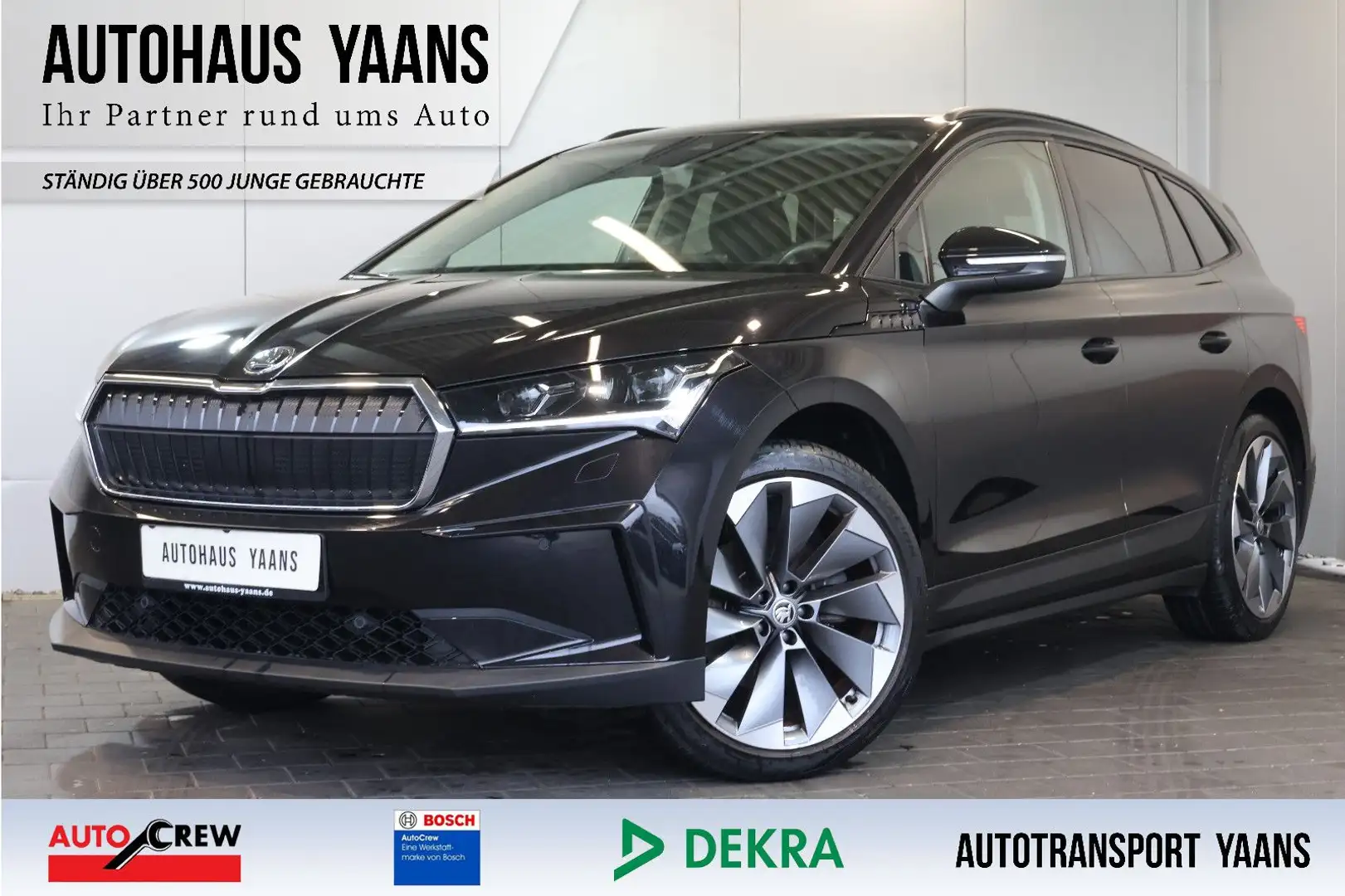 Skoda Enyaq 60 Lodge WÄRMEP.+AID+ACC+KAM+LED+KEY+21" Schwarz - 1