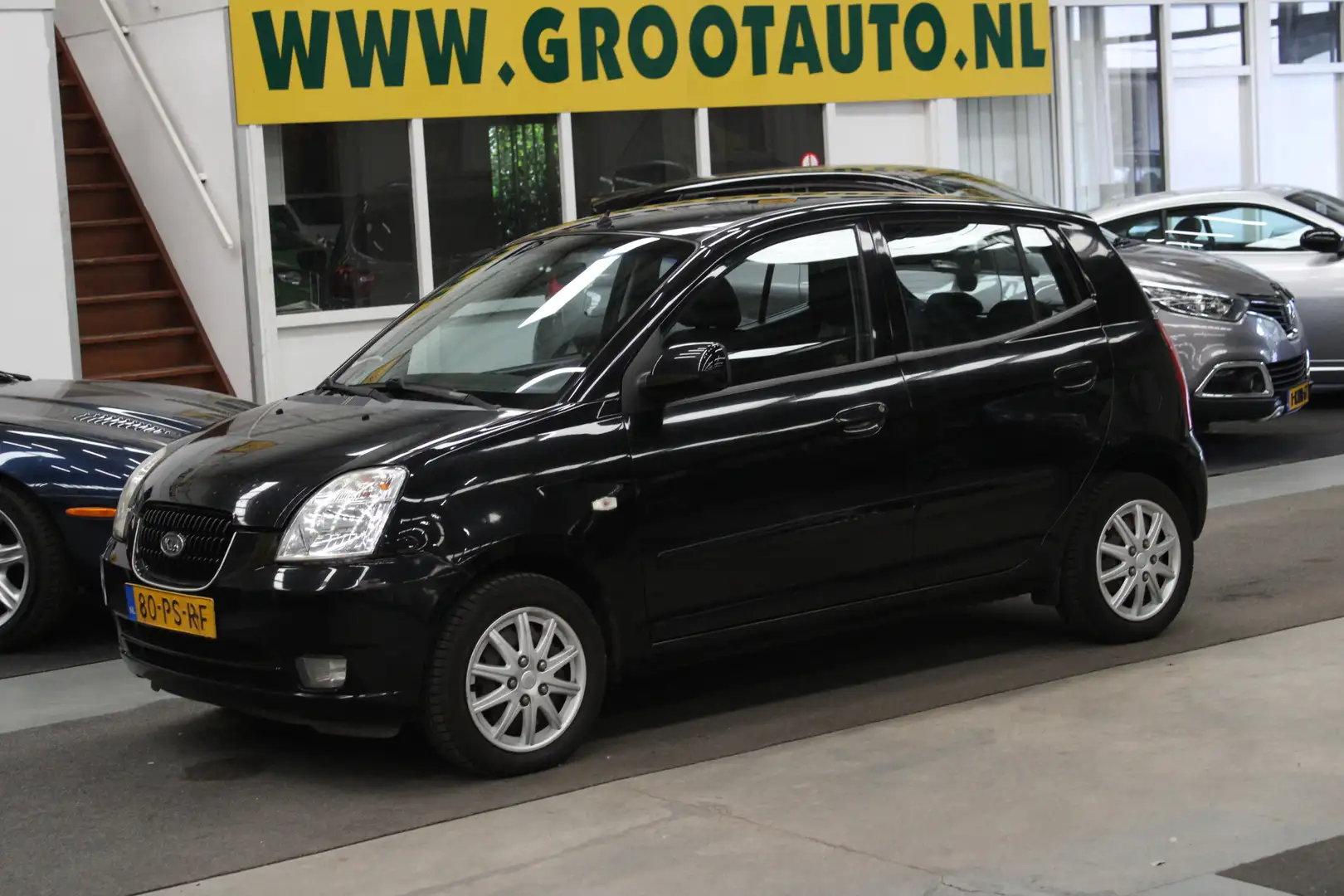 Kia Picanto 1.0 EX Airco, 5 Deurs, Stuurbekrachtiging, NAP Zwart - 1