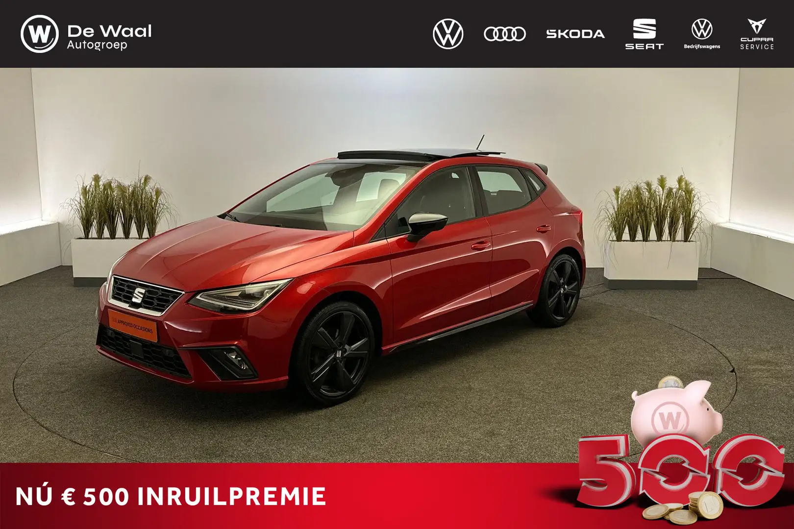 SEAT Ibiza 1.0 EcoTSI 110pk DSG FR Plus | Panoramadak, Full L Rood - 1