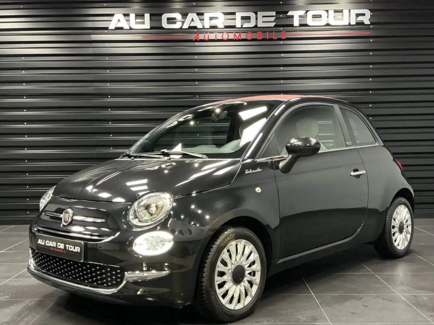 Fiat 500C 1.2 8v 69ch Eco Pack Dolcevita 109g Schwarz - 2