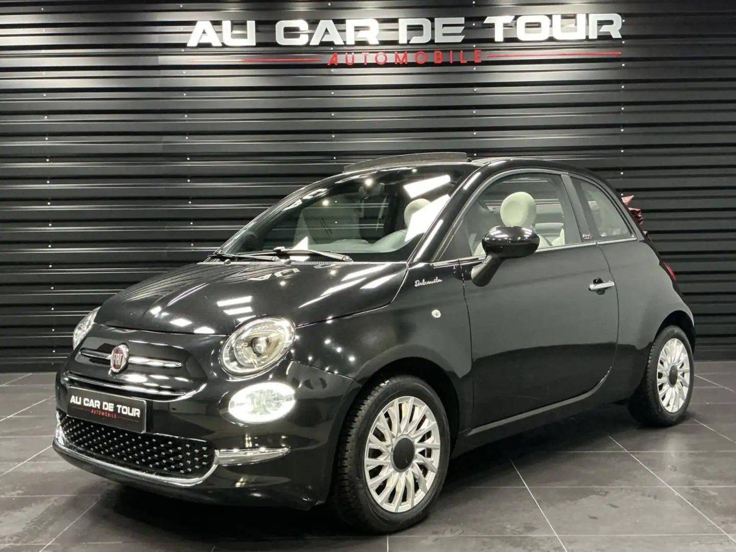 Fiat 500C 1.2 8v 69ch Eco Pack Dolcevita 109g Schwarz - 1
