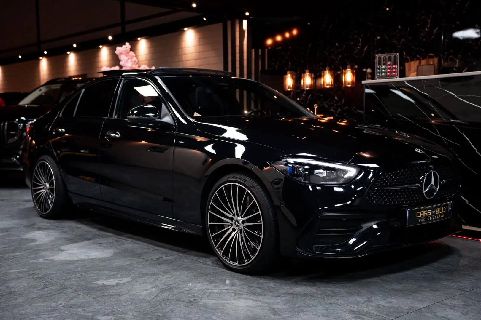 Mercedes-Benz C 300 300e AMGLINE|PANO|HEADUP|GARANTIE Negro - 1