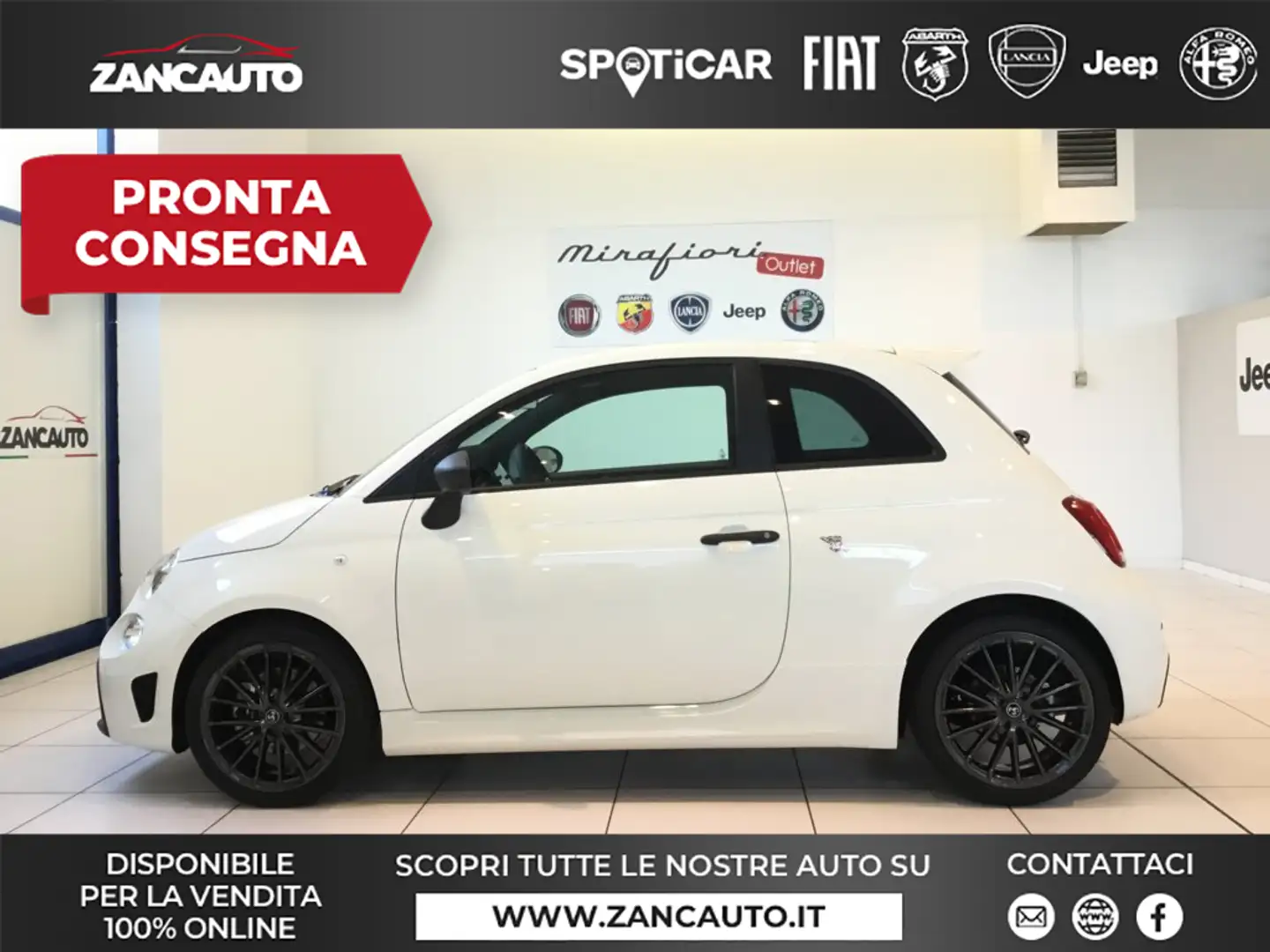 Abarth 595 1.4 Turbo T-Jet 165 CV MY23 Bianco - 1