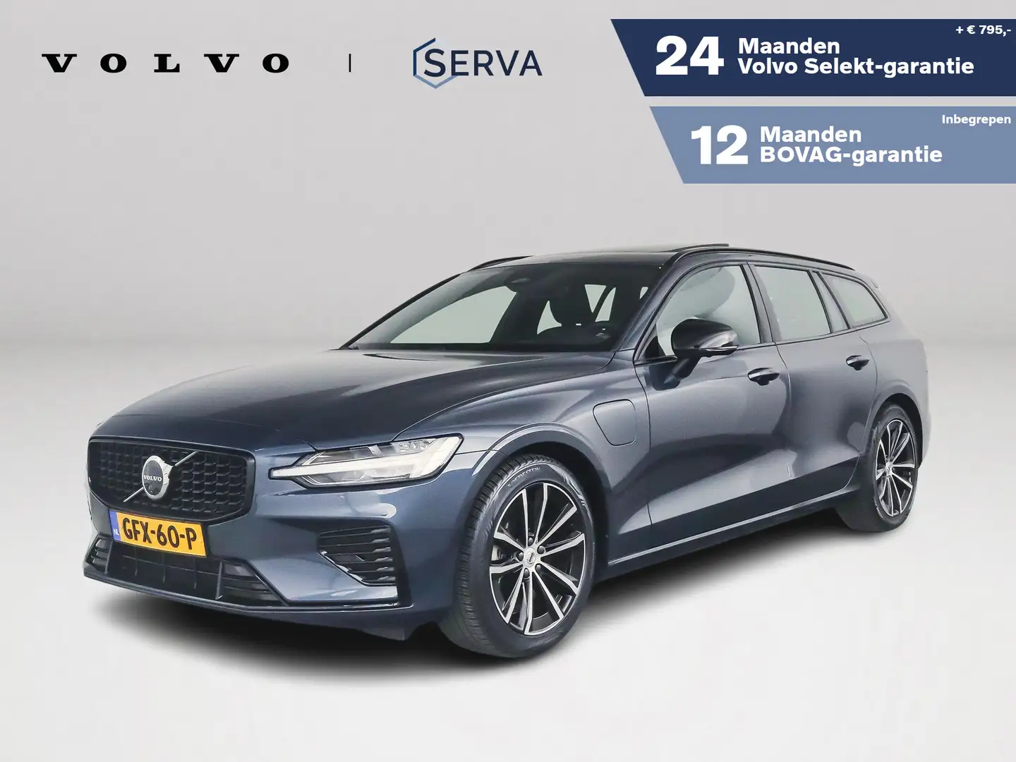 Volvo V60 T6 Aut. Plug-in hybrid AWD Plus Dark | Panoramadak Bleu - 1
