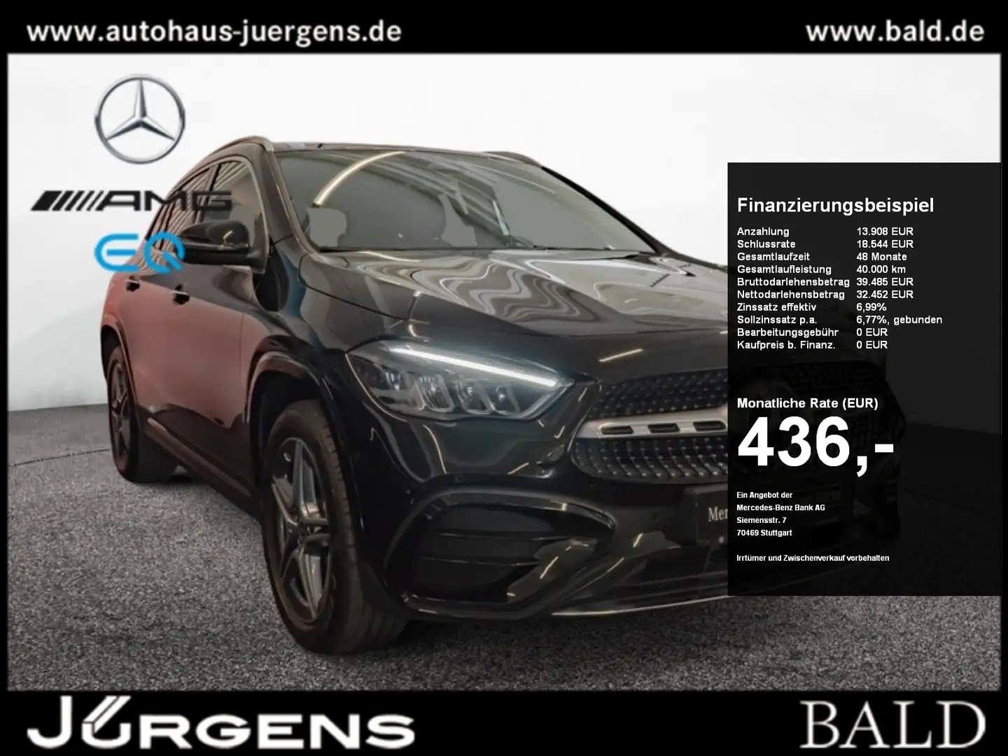 Mercedes-Benz GLA 250 e AMG-Sport/LED/Cam/Pano/Distr/Winter/19 Schwarz - 1