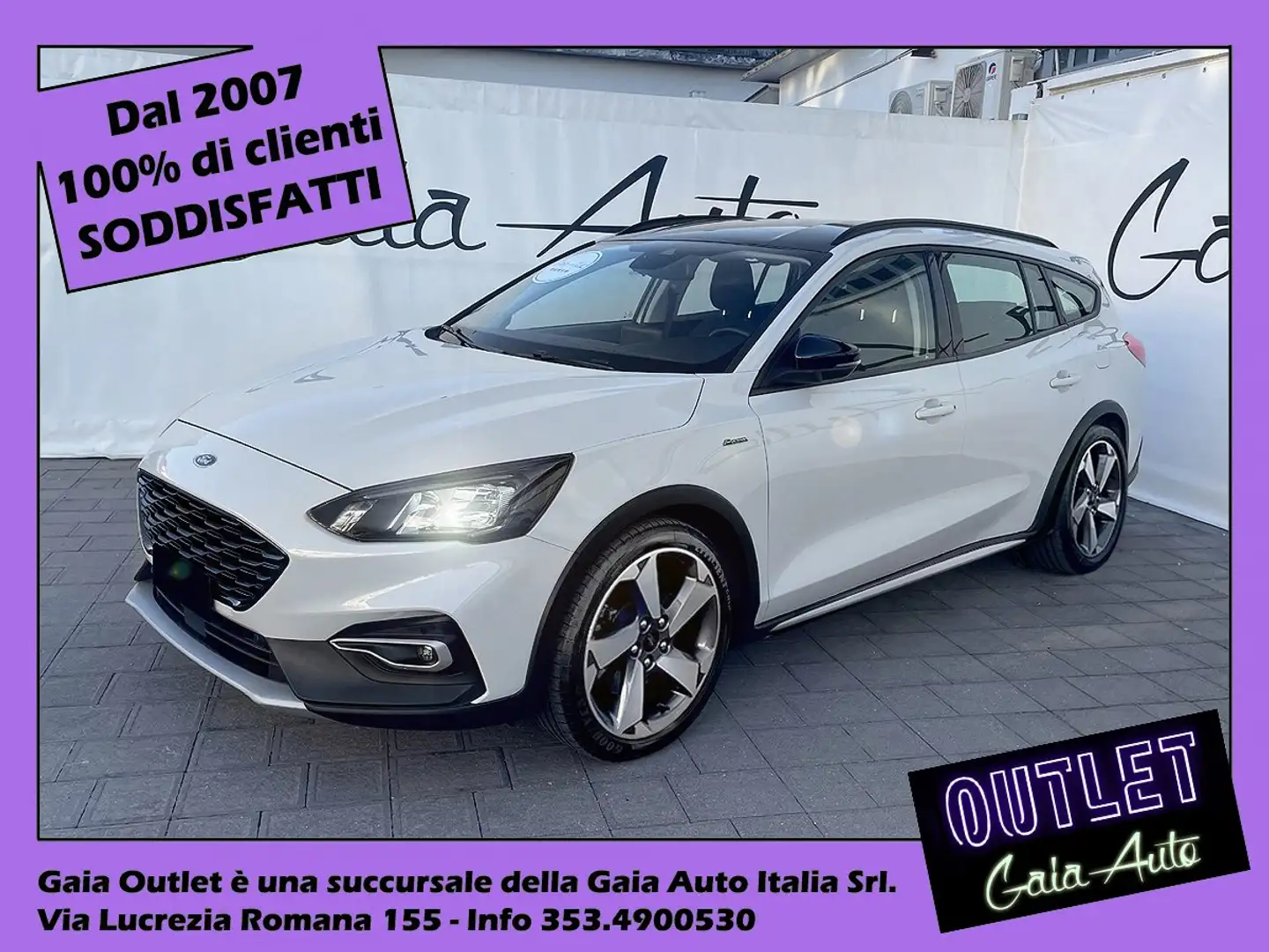 Ford Focus SW Active X BLACK Line 1.5 ecoblue Blanc - 1