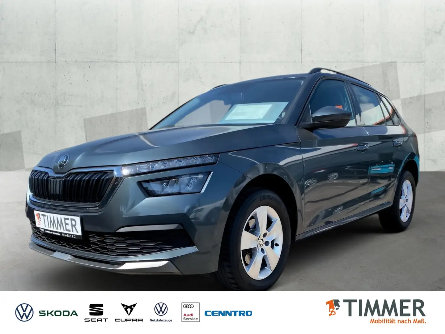 Skoda Kamiq 1.6 TDI AMBITION *AHK *LED *PDC *TEMPO * Grijs - 1