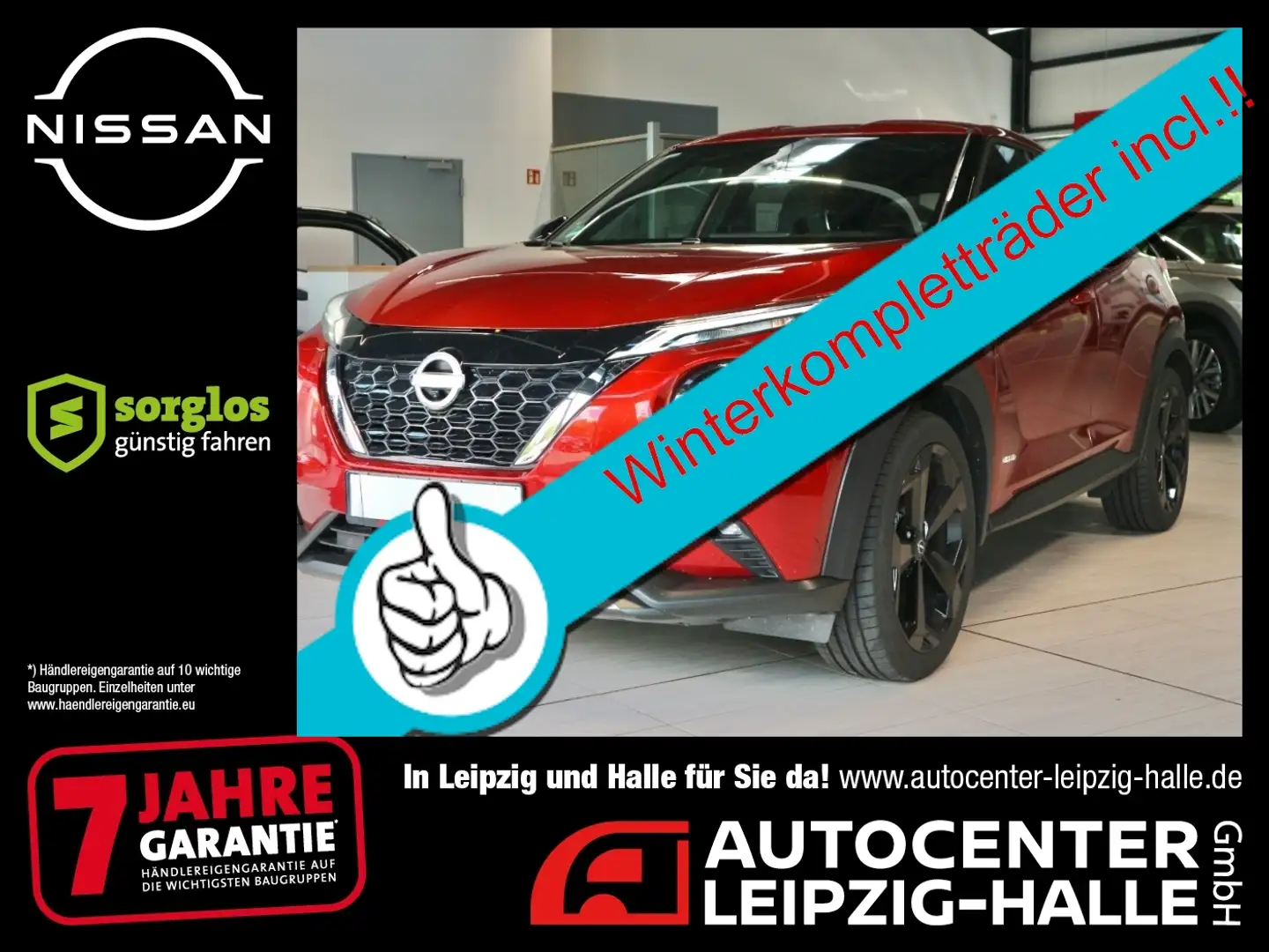 Nissan Juke TEKNA 1.6 HYBRID 4AMT WKR inkl. Rojo - 1