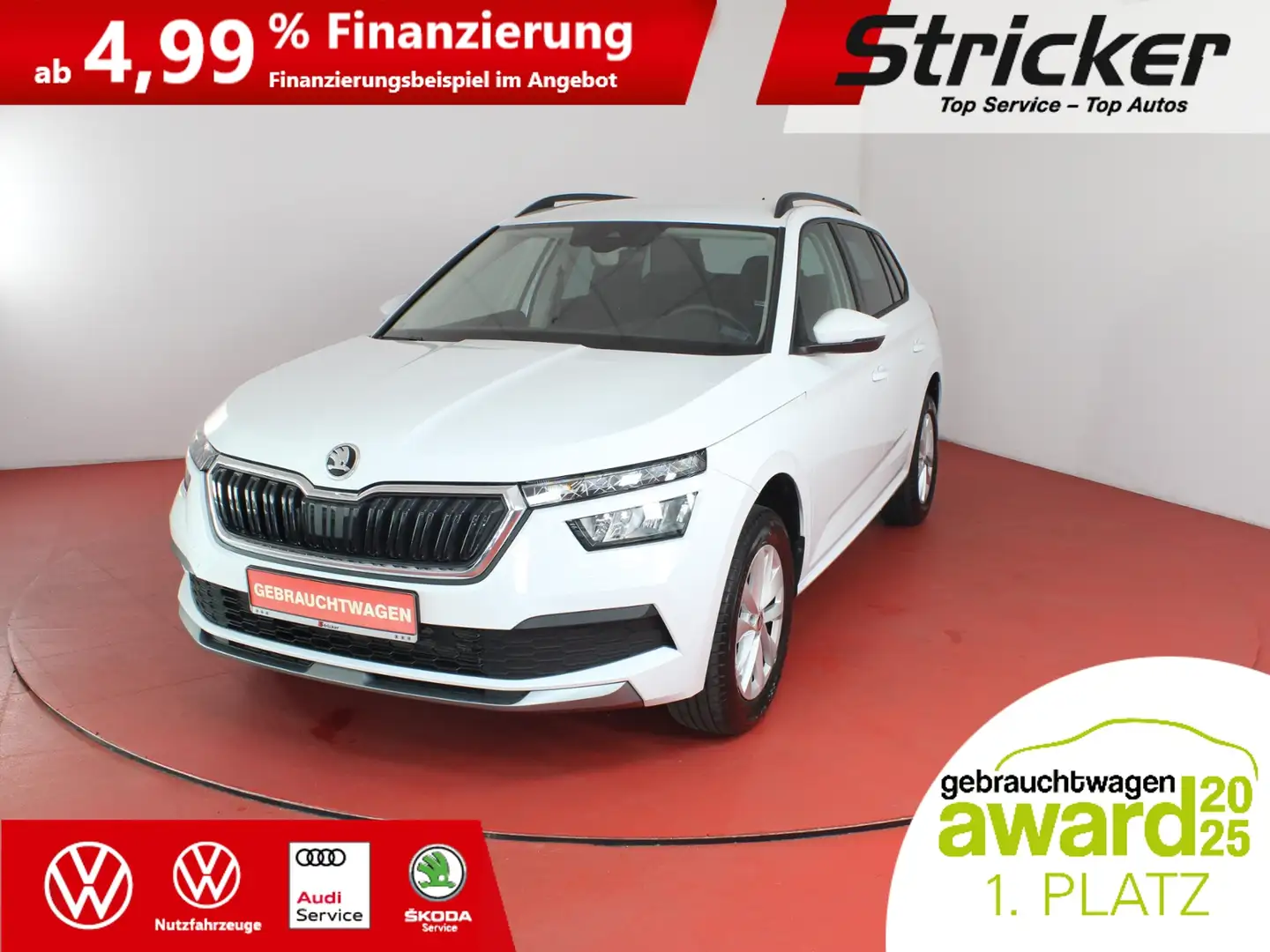 Skoda Kamiq Ambition 1.0TSI 179,-ohne Anzahlung Sitzheizung Weiß - 2