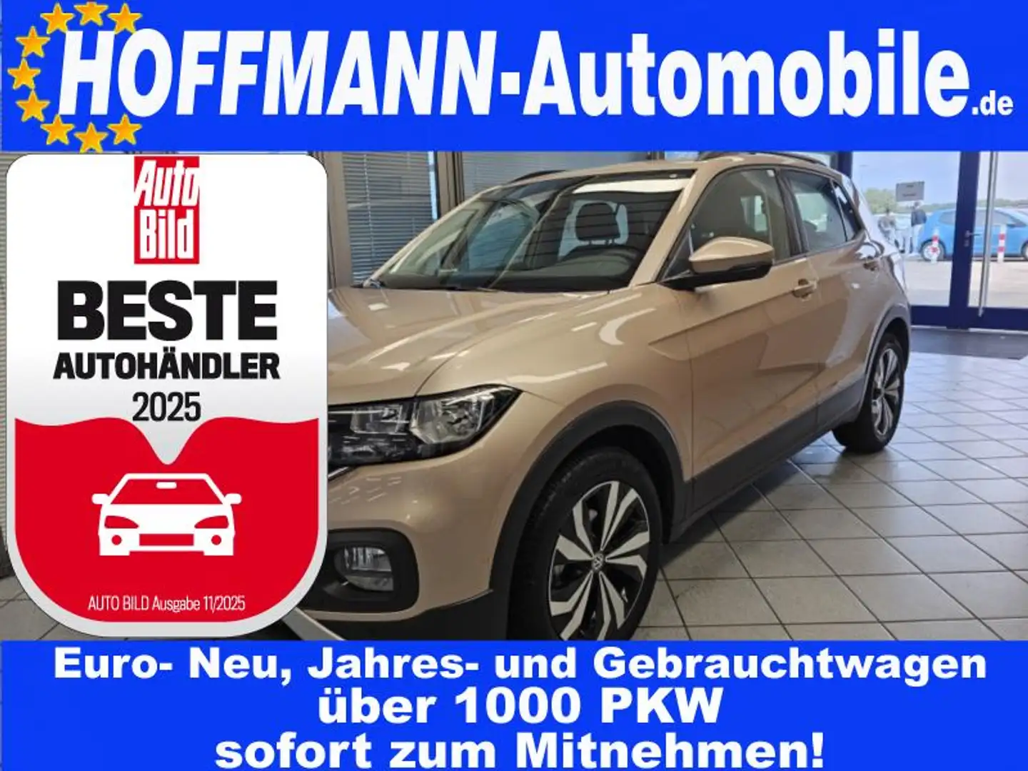 Volkswagen T-Cross Life AHK,Navi,PDC,Sitzheizung Beige - 1