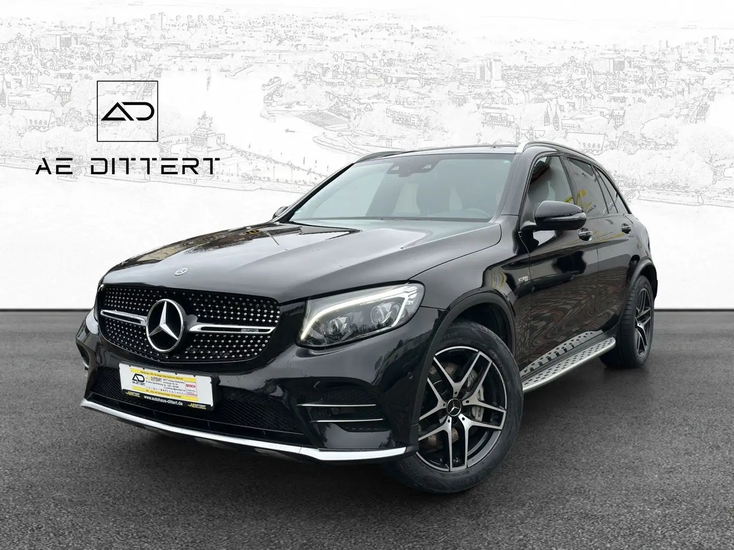Mercedes-Benz GLC 43 AMG +perf Abg+AHK+ Чорний - 1