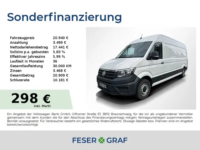 Volkswagen Crafter 35 Kasten LR HD 2.0 TDI EU6 75kW