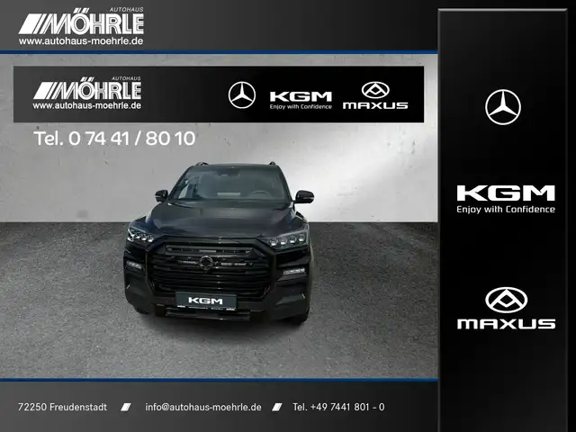 SsangYong Musso MUSSO Grand Black 4WD AHK Laderaumabdeckung 360°