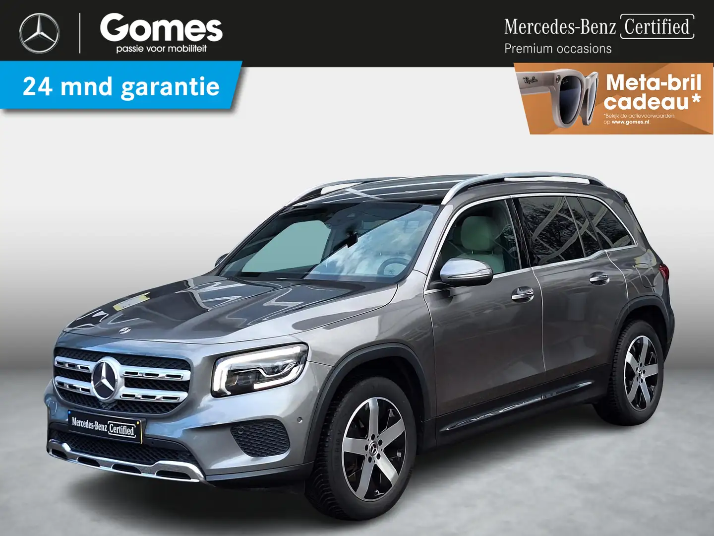 Mercedes-Benz GLB 200 | Panoramadak | Memory pakket | Achteruitrijcamera Grijs - 1